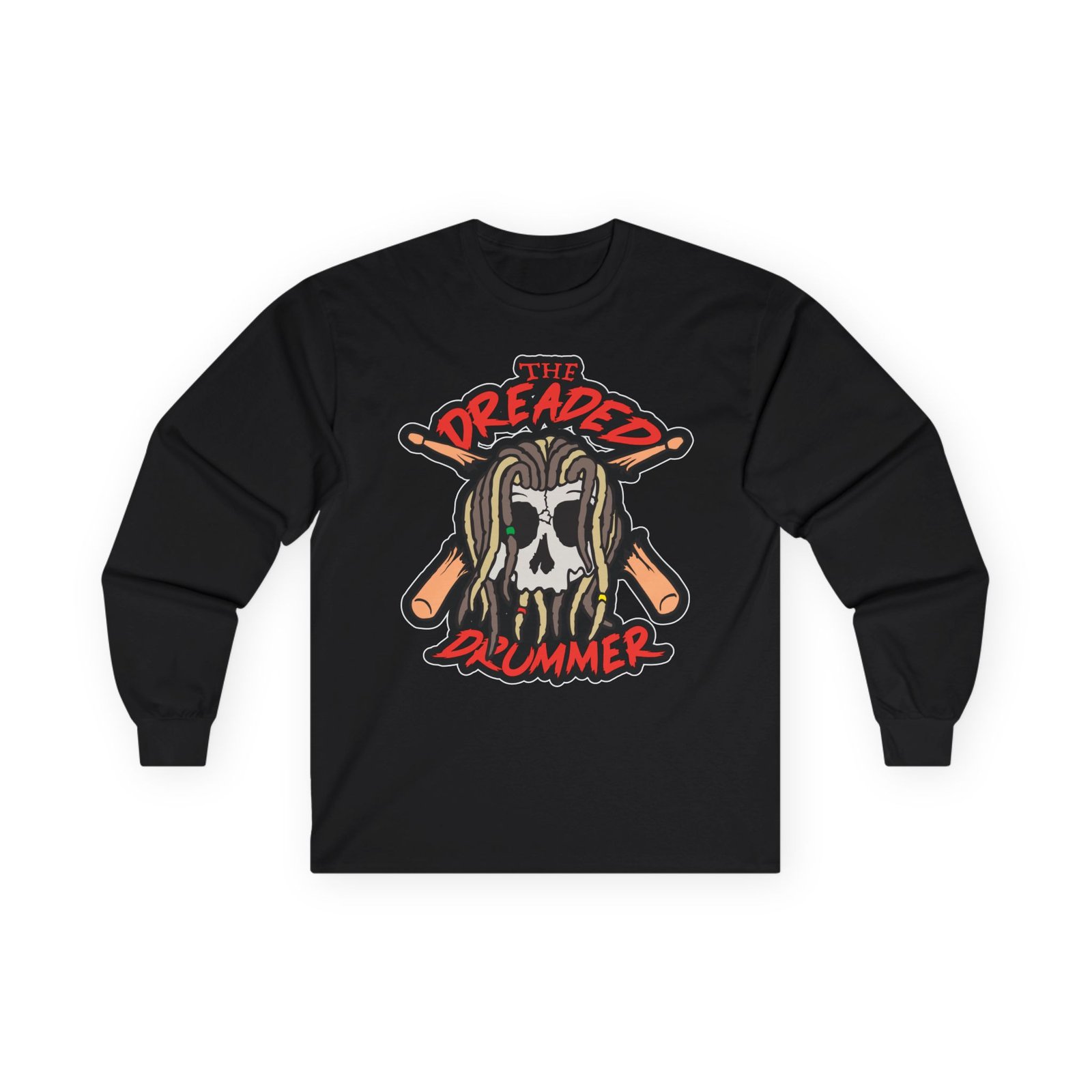 The Dreaded Drummer Long Sleeve Tshirt