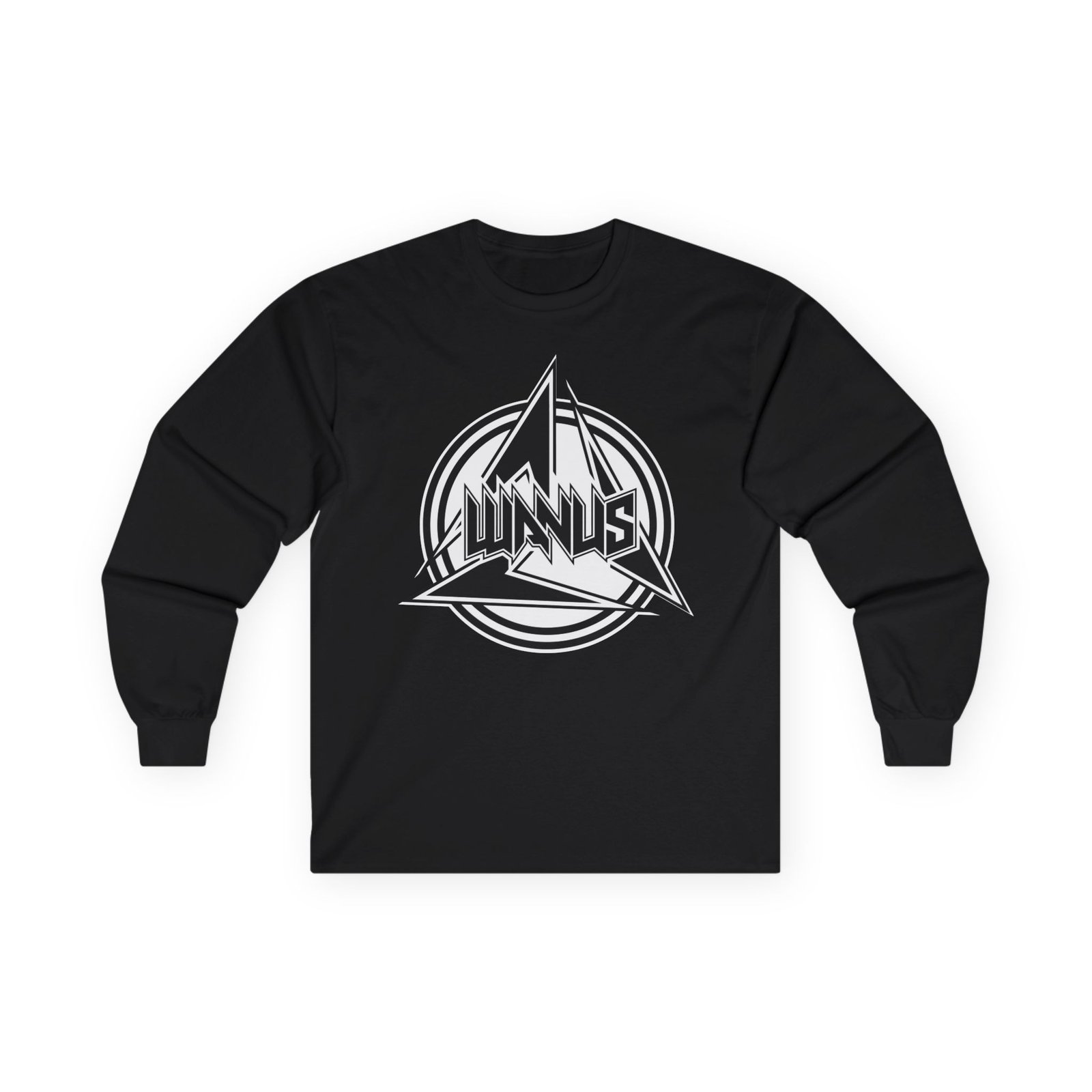 Wanus Black Logo Long Sleeve Tshirt