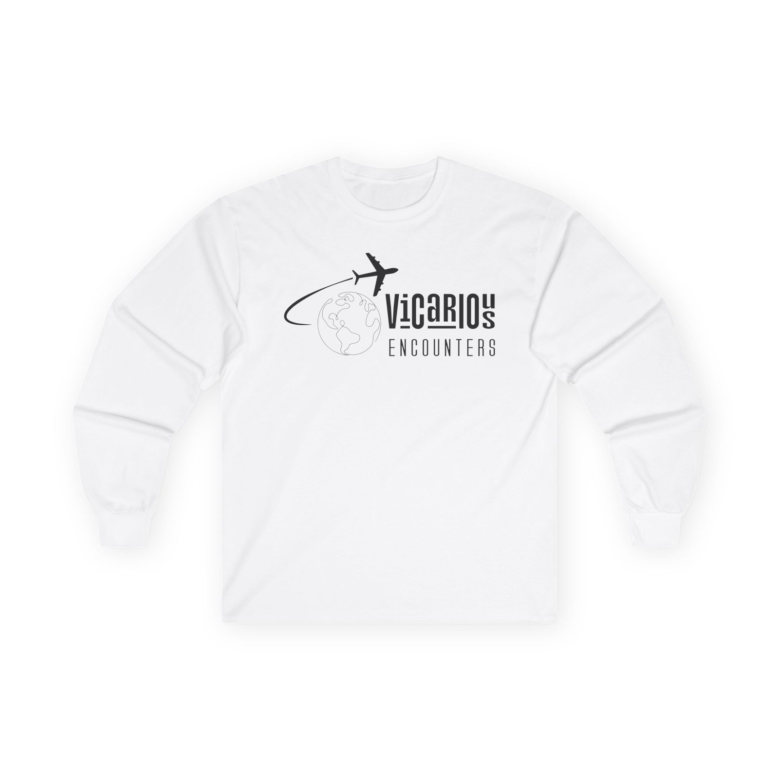 Vicarious Encounters Logo Long Sleeve Tshirt