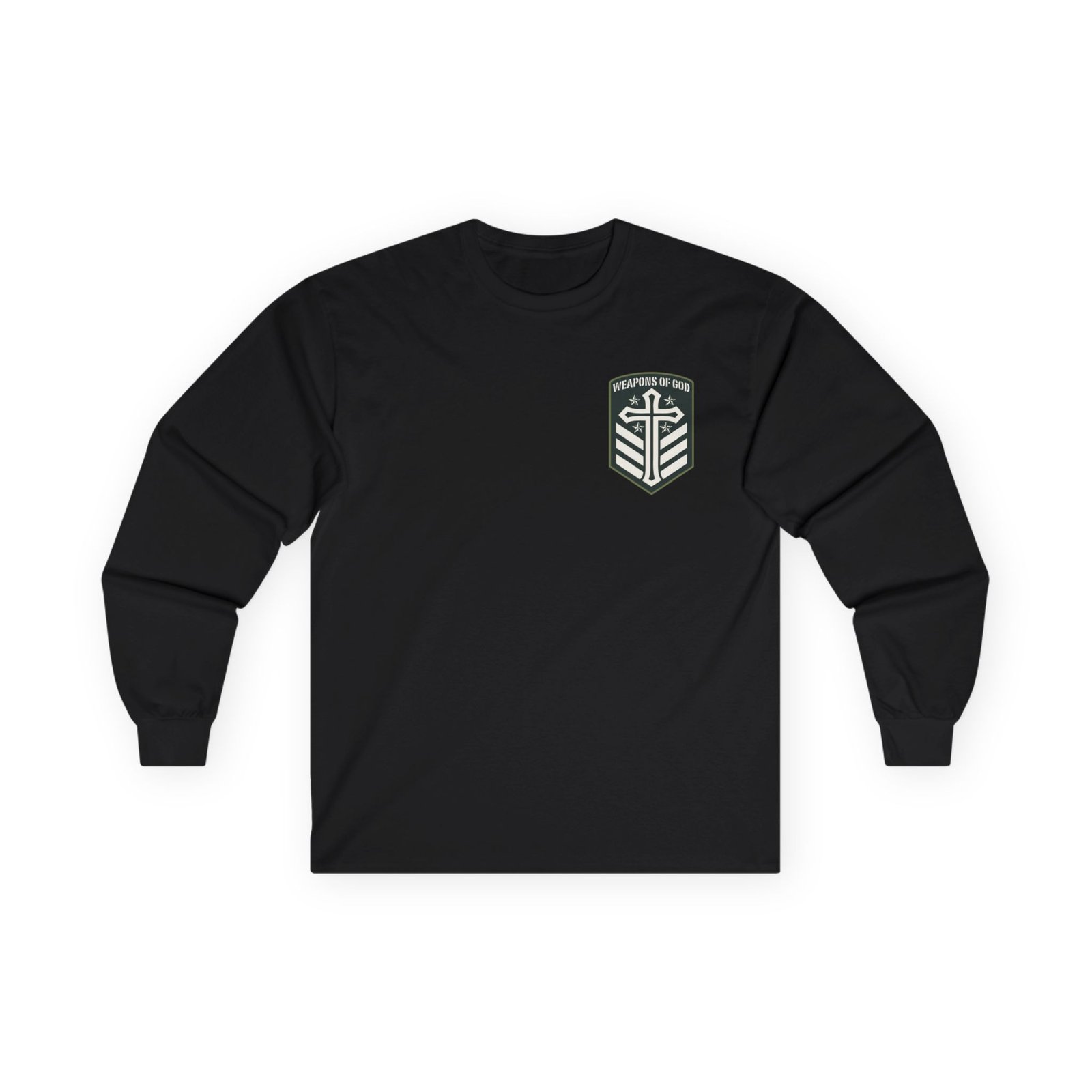 Weapons Of God Emblem Logo Long Sleeve Tshirt (2-Sided)