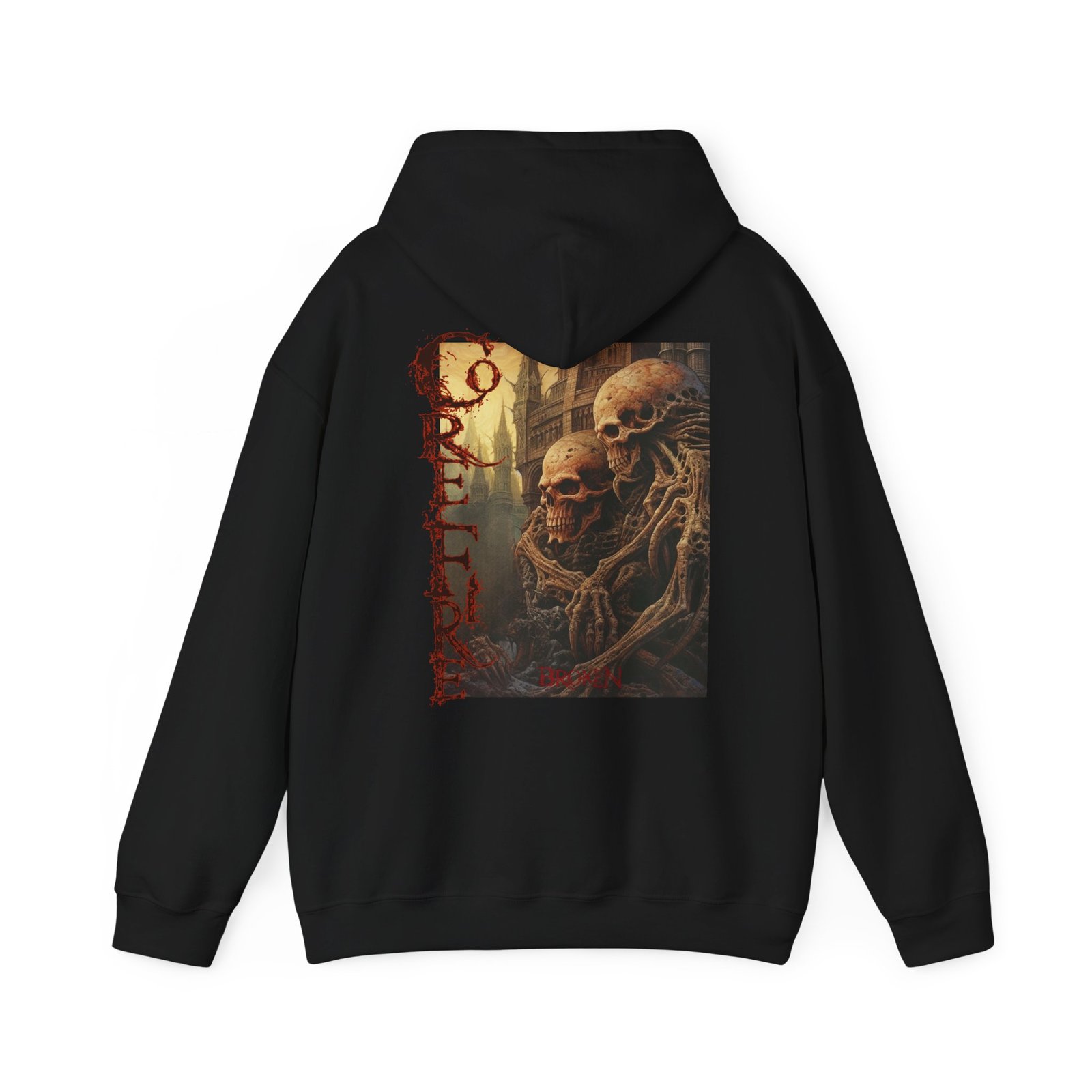 Core Fire - Broken Pullover Hooded Sweatshirt (2-Sided)
