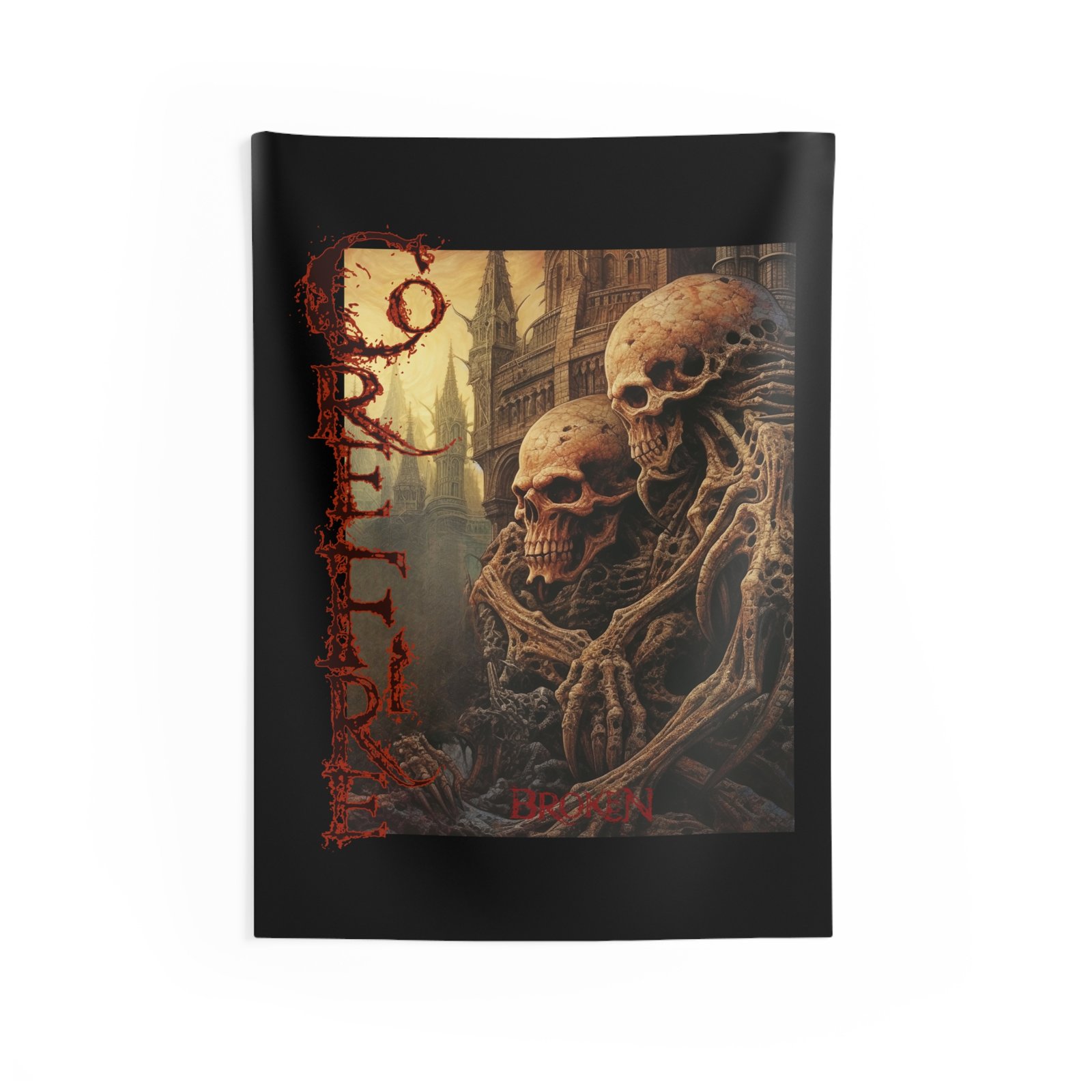 Core Fire - Broken Indoor Wall Tapestries