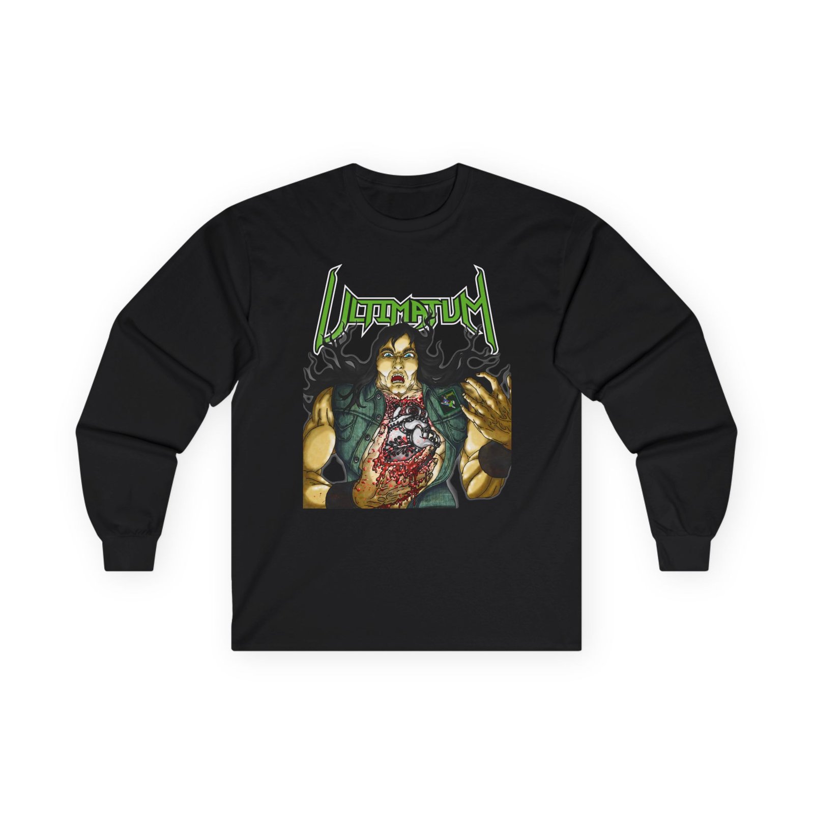 Ultimatum - Heart Of Metal Long Sleeve Tshirt (2-Sided)