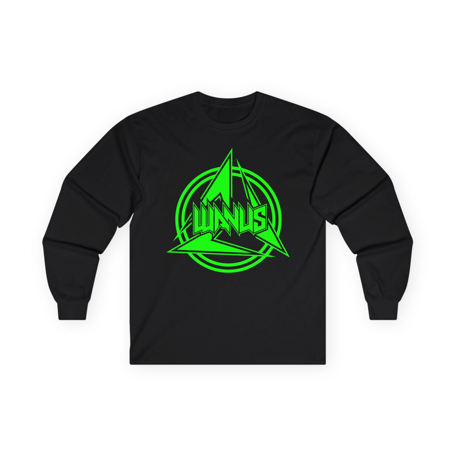 Wanus Green Logo Long Sleeve Tshirt