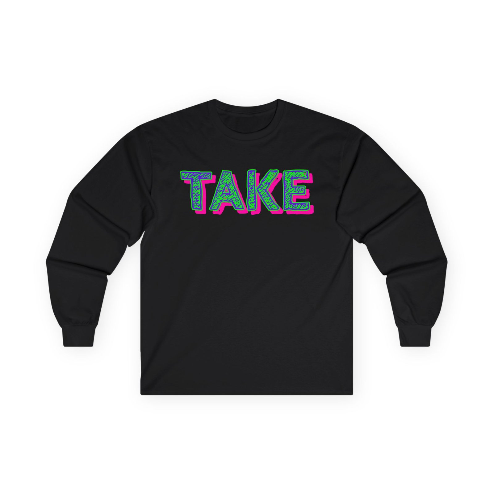 Take 80's Logo Long Sleeve Tshirt