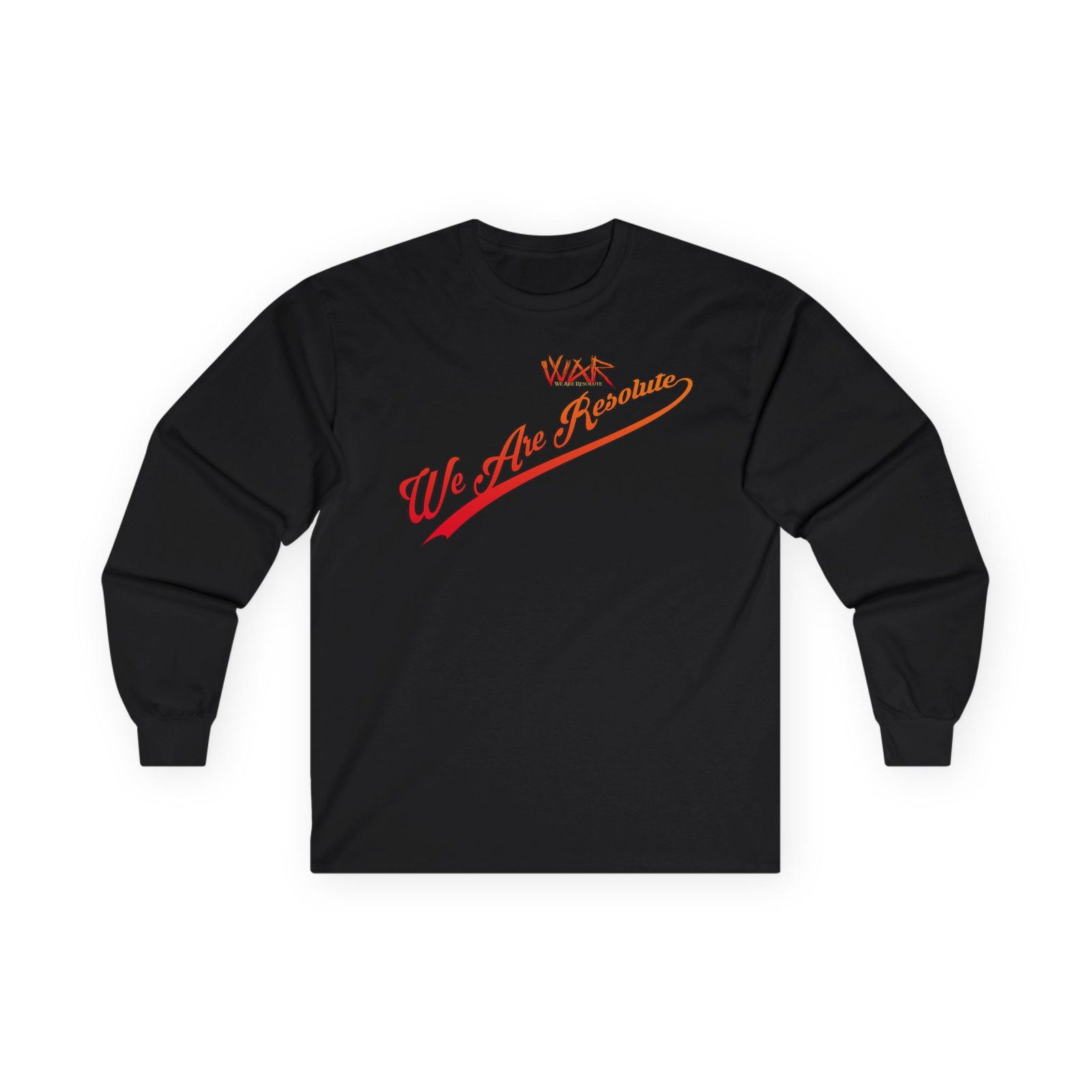 We Are Resolute Baseball Long Sleeve Tshirt (2-Sided)