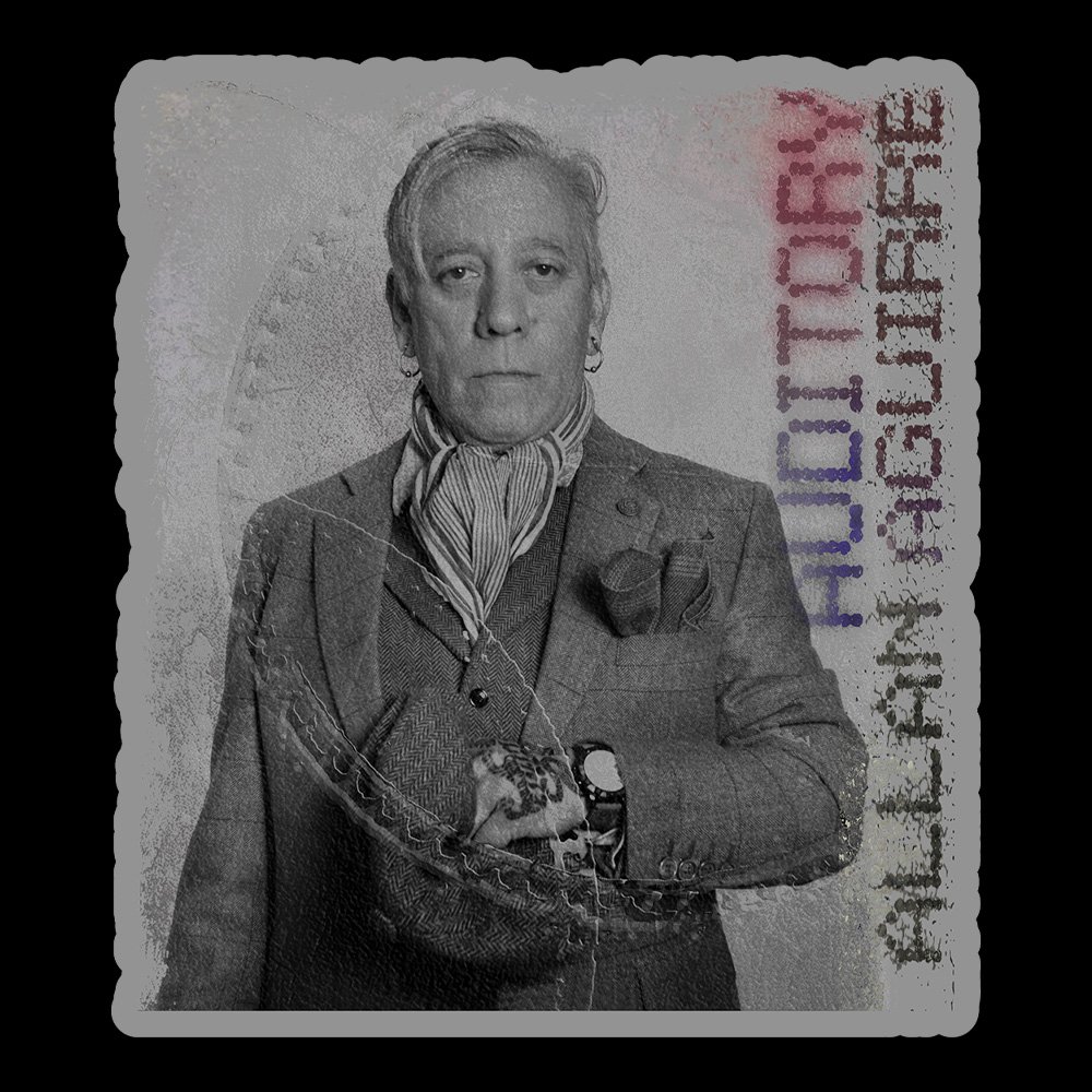 Allan Aguirre - Auditory - Black Denim Printed Patches (2 sizes)