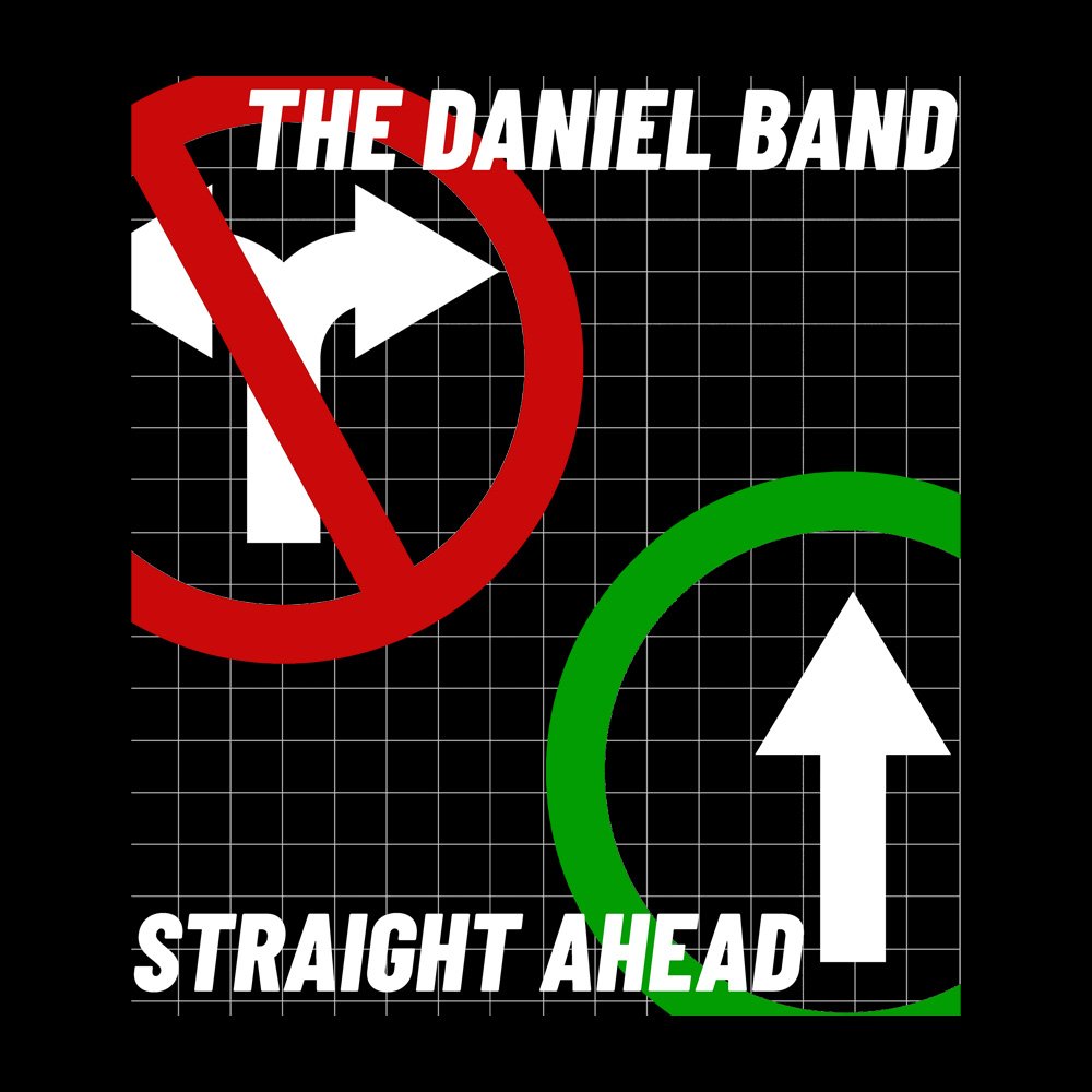 Daniel Band - Straight Ahead - Black Denim Printed Patches (2 sizes)