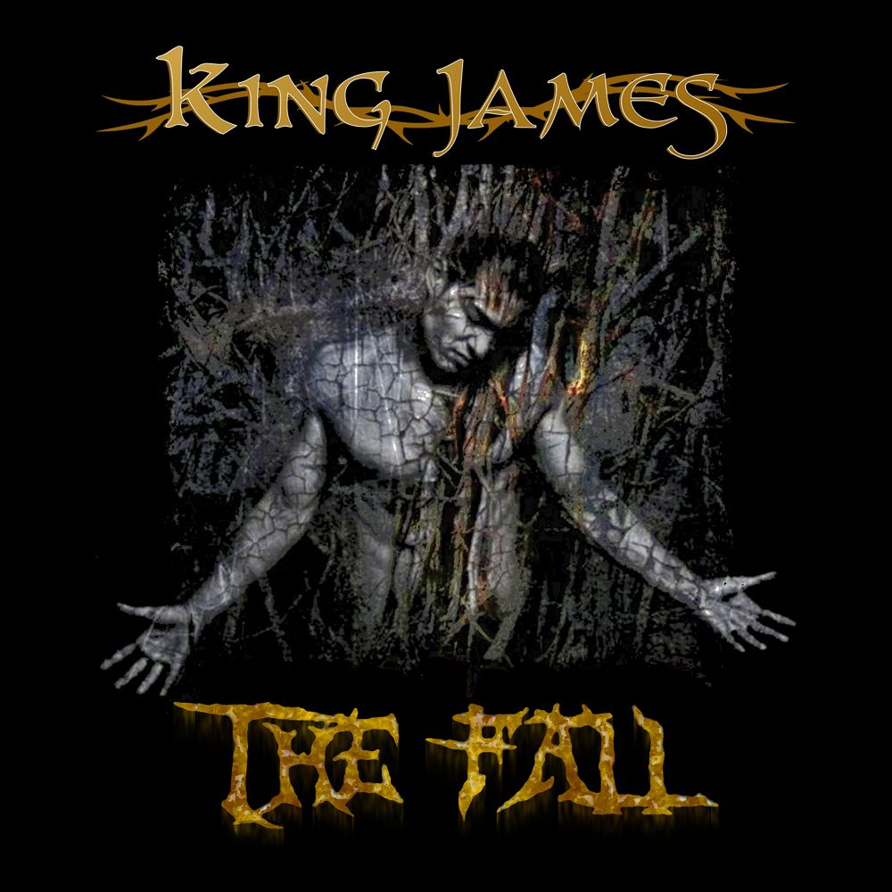 King James - The Fall - Black Denim Printed Patches (2 sizes)