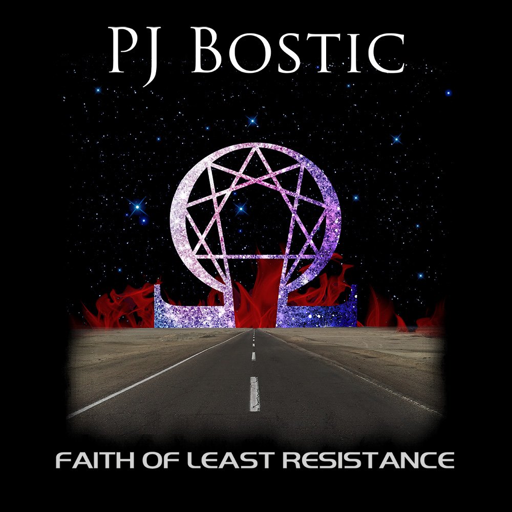 PJ Bostic - Faith Of Least Resistance - Black Denim Printed Patches (2 sizes)