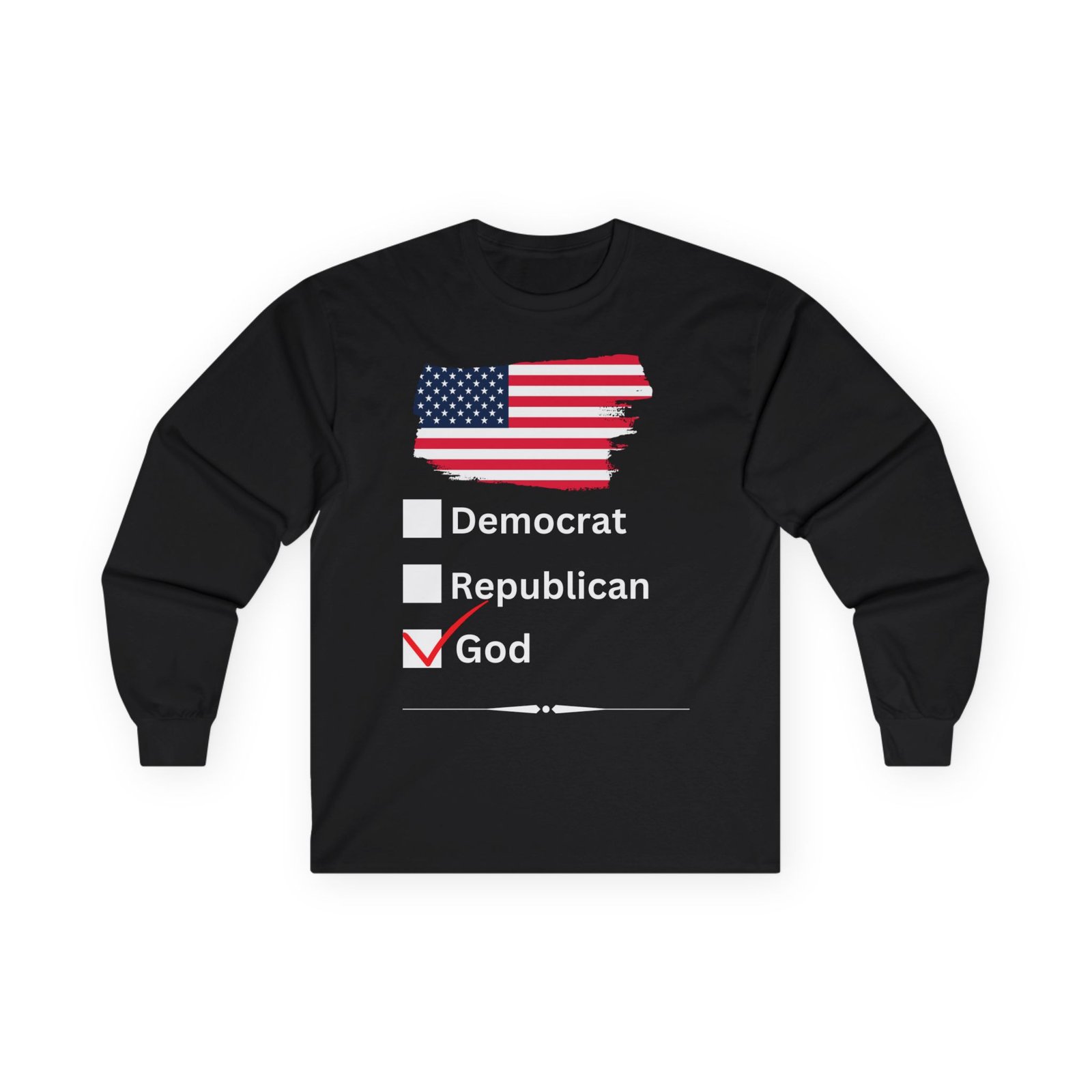 SA Designs - Democrat Republican Long Sleeve Tshirt