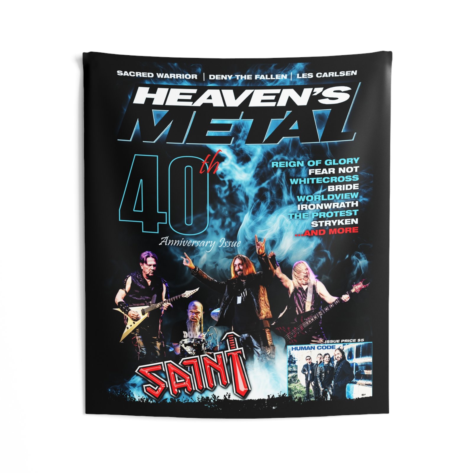 Heaven's Metal 40th Anniversary Saint Indoor Wall Tapestries - Image 2