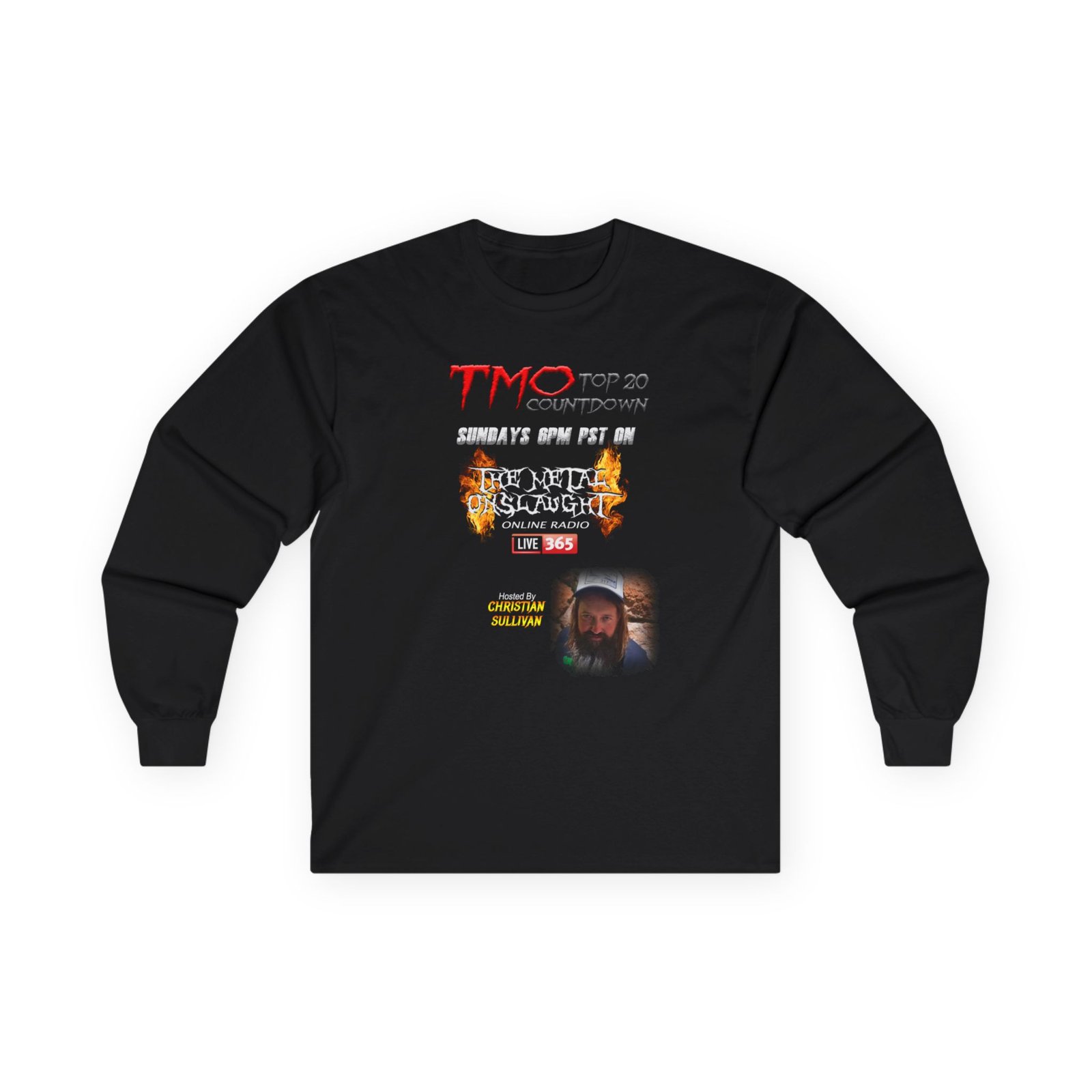 The Metal Onslaught Top 20 Countdown Long Sleeve Tshirt