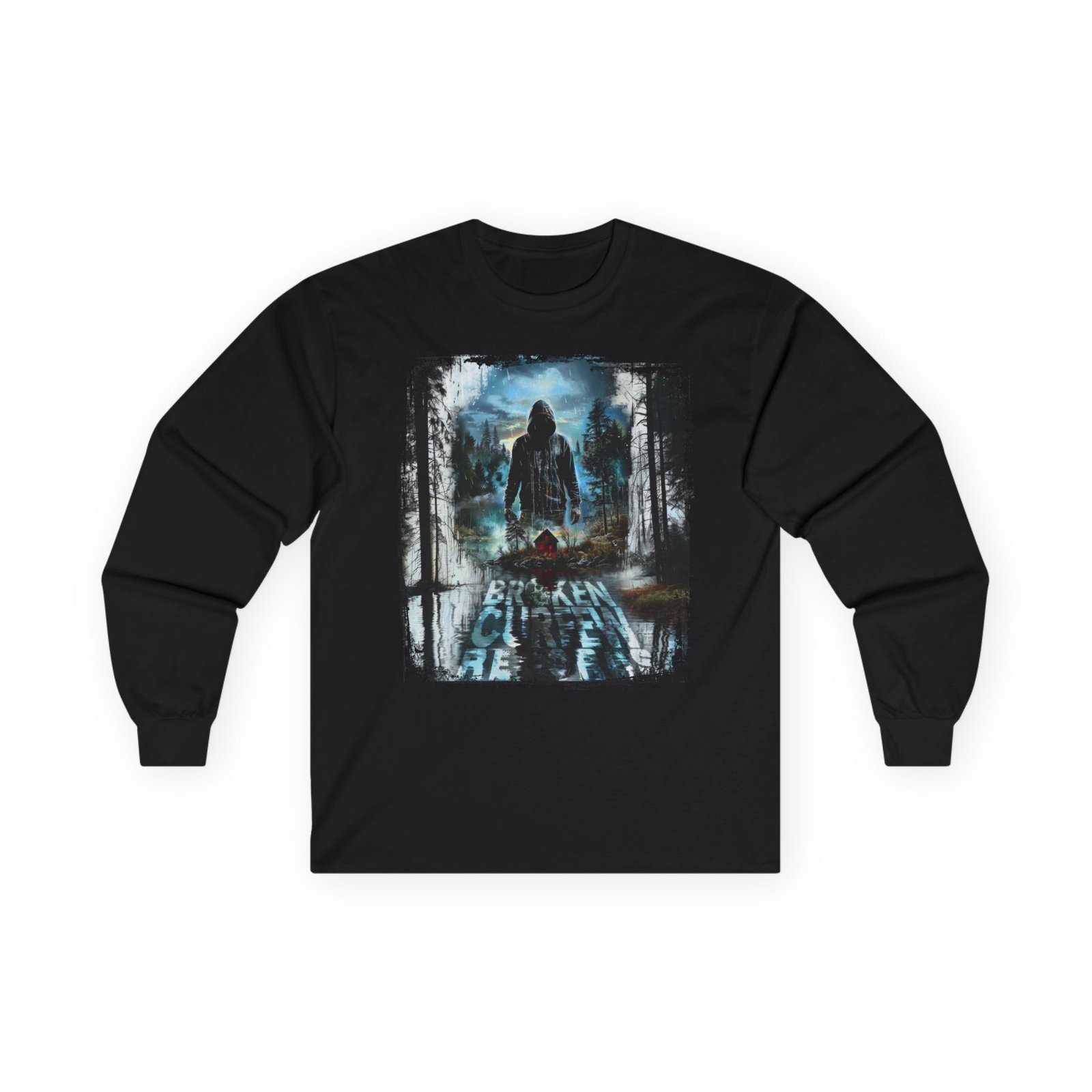 Broken Curfew Records - Cabin At The Lake Long Sleeve Tshirt