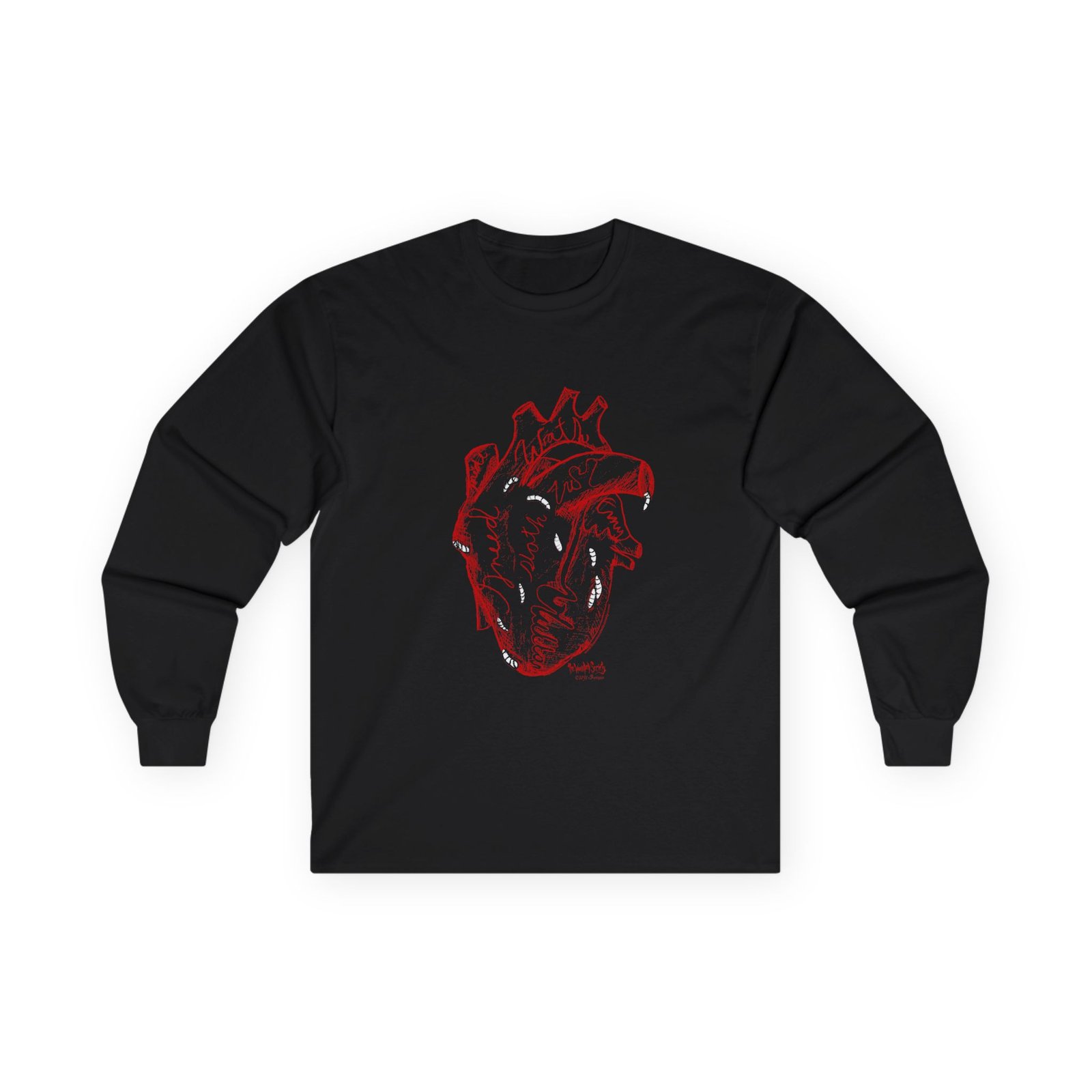 Sinful Heart by The Wounded Society Long Sleeve Tshirt