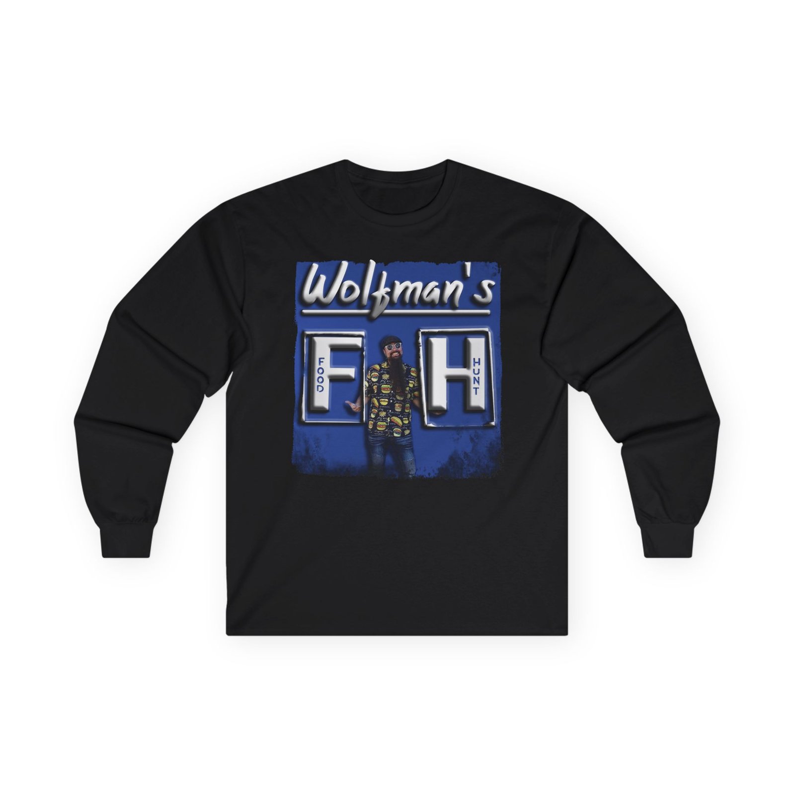 Wolfman's Food Hunt Long Sleeve Tshirt