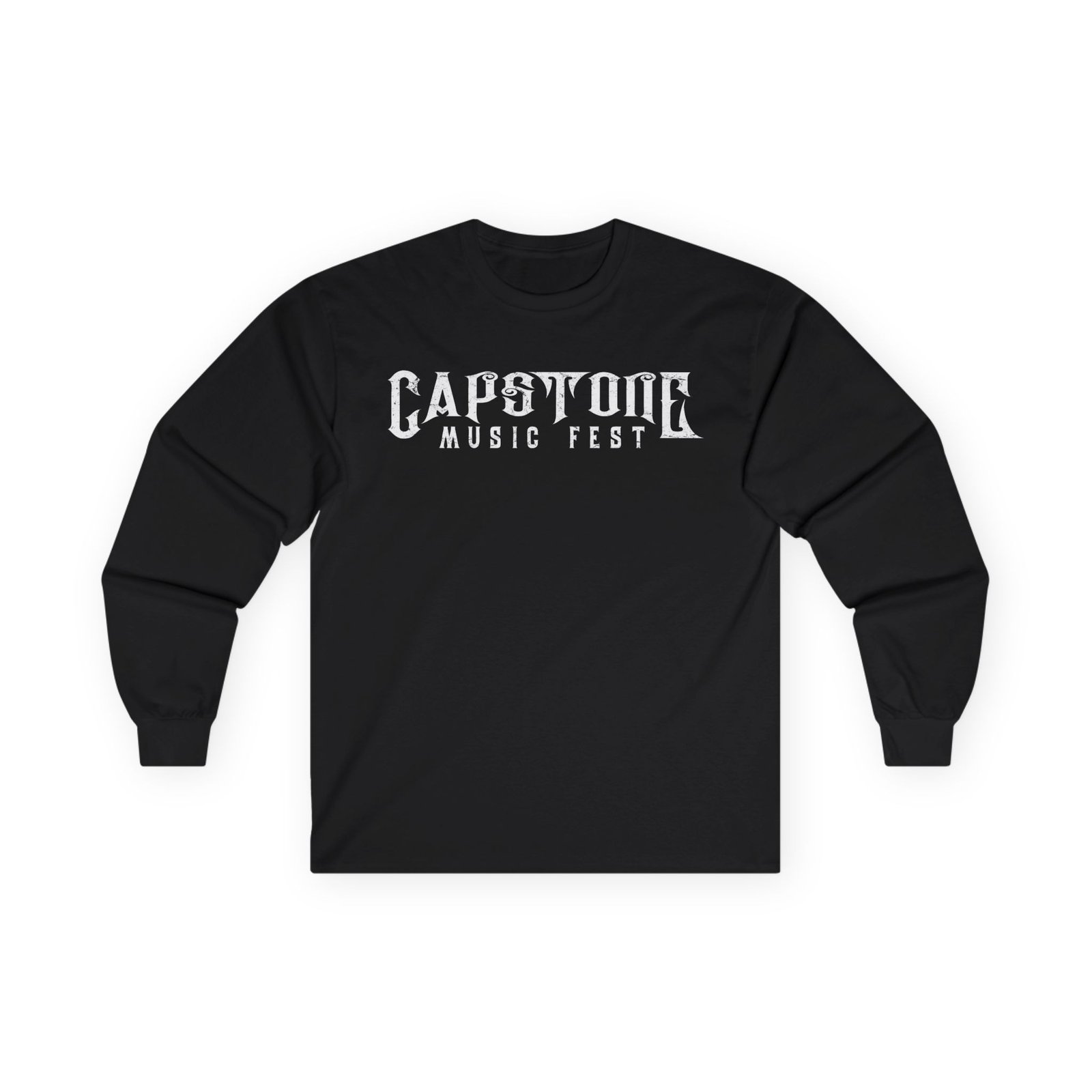 Capstone Music Fest Grunge Logo Long Sleeve Tshirt