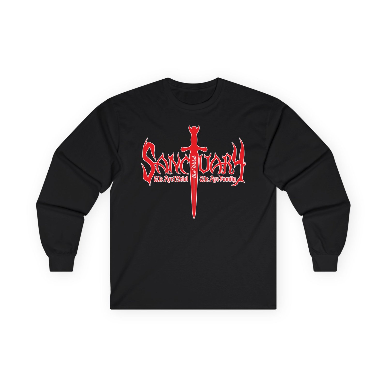 Sanctuary International Red White Logo Long Sleeve Tshirt