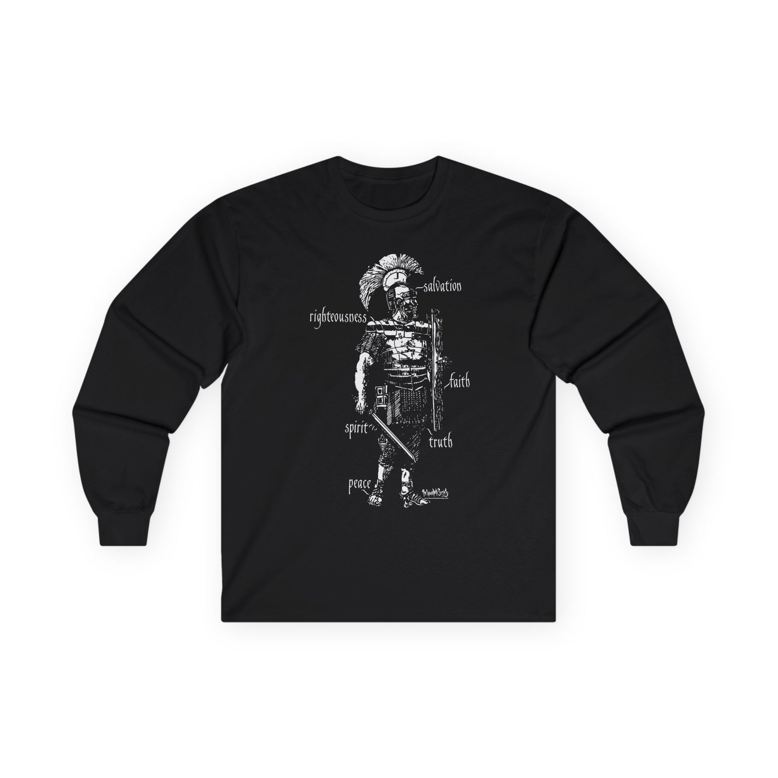 Armor Of God by The Wounded Society Long Sleeve Tshirt