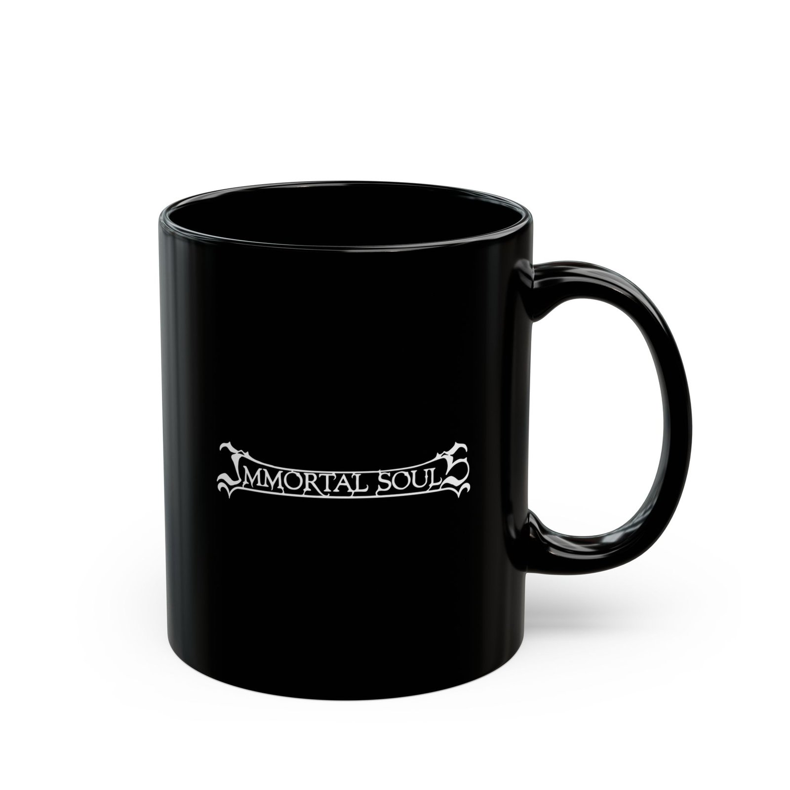 Immortal Souls Logo 11oz Black Mugs - Image 3