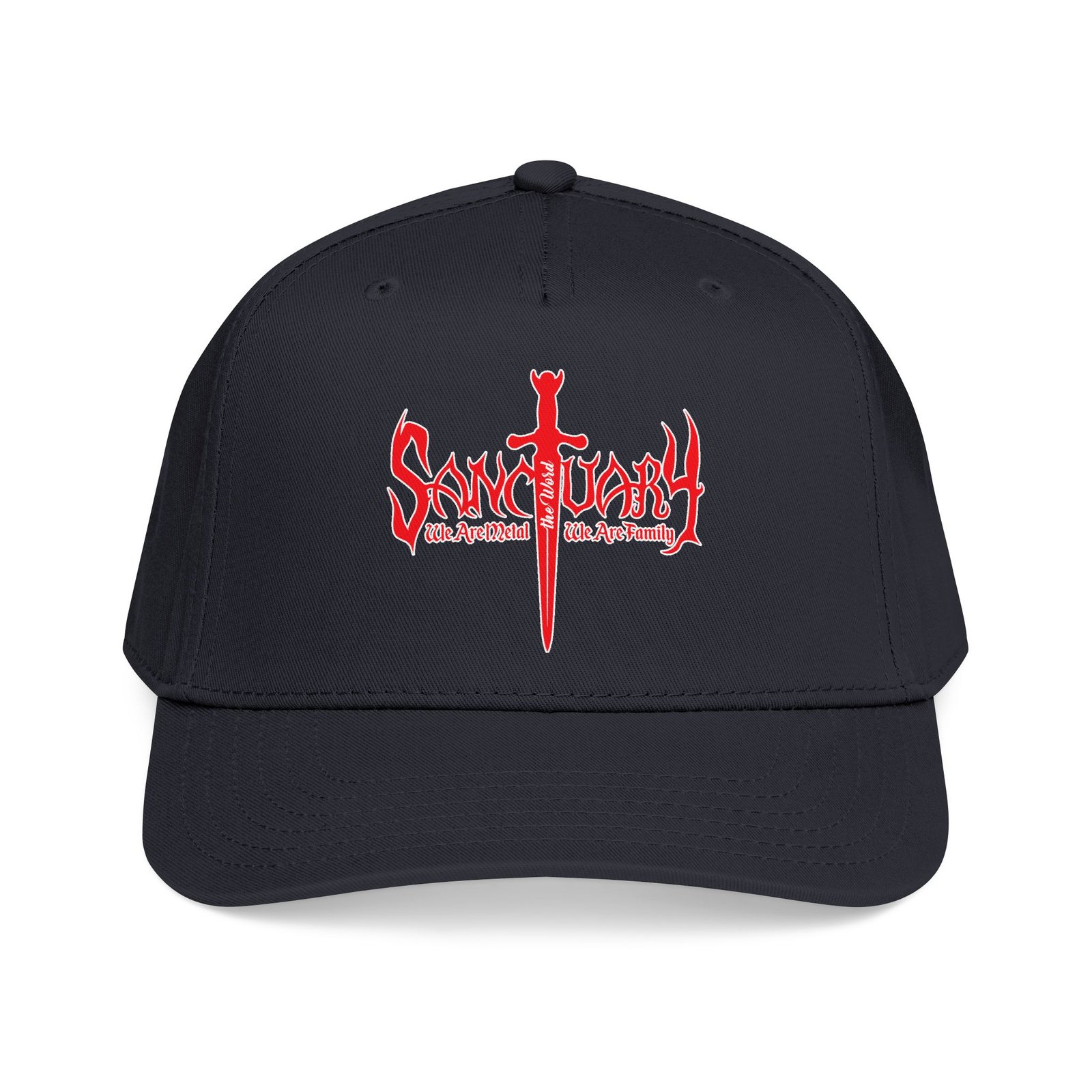 Sanctuary International Logo Printed Mid Profile Baseball Cap (Red/White)