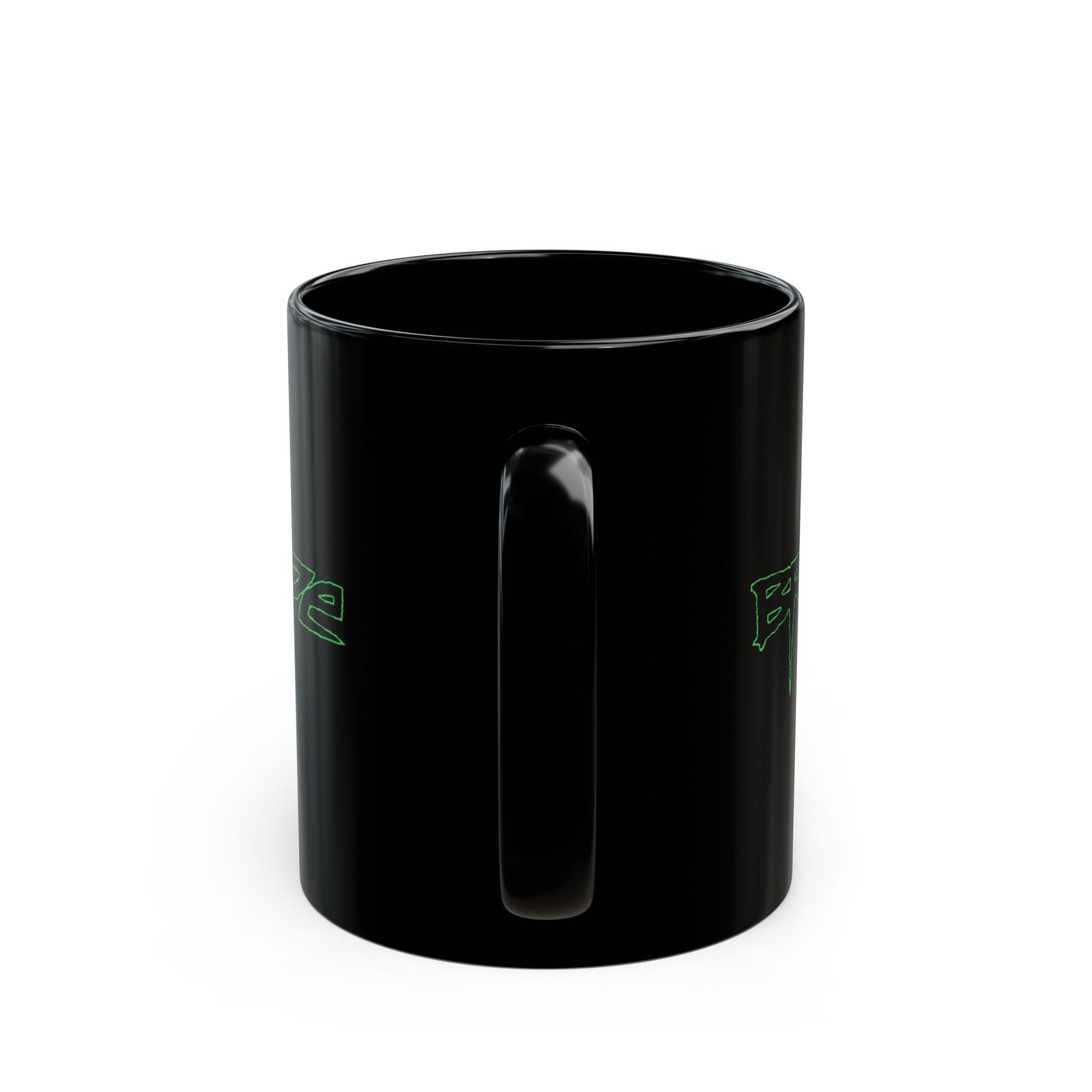 Bride - Kinetic Faith Logo 11oz Black Mugs - Image 4