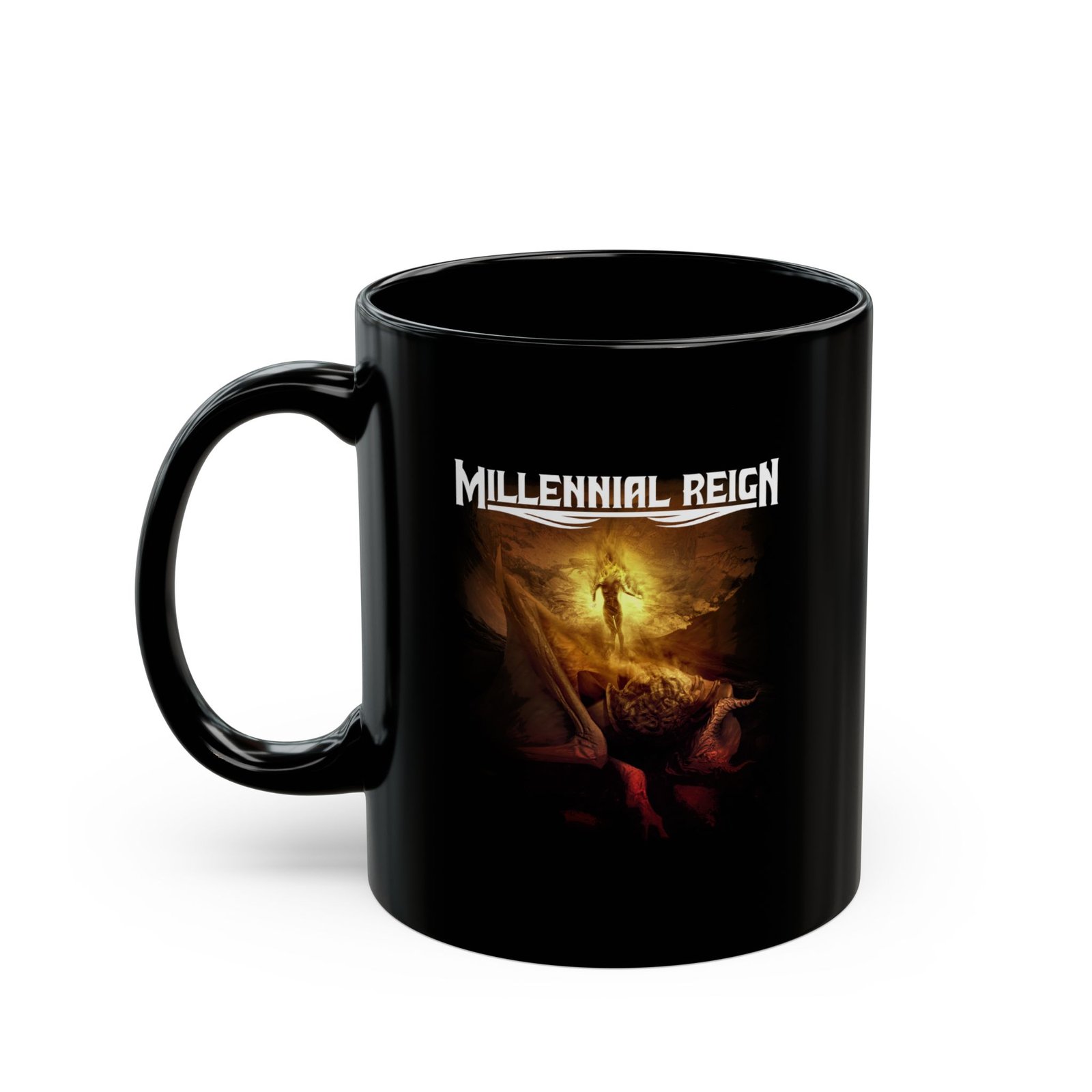 Millennial Reign - Carry The Fire 11oz Black Mugs
