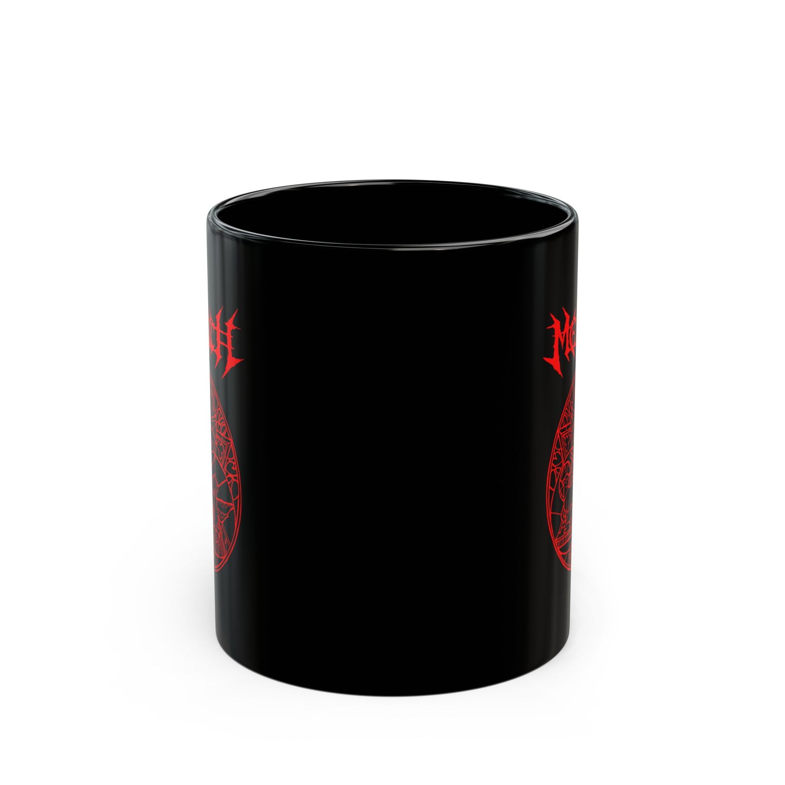 Melech - Trinity 11oz Black Mugs (Red) - Image 2