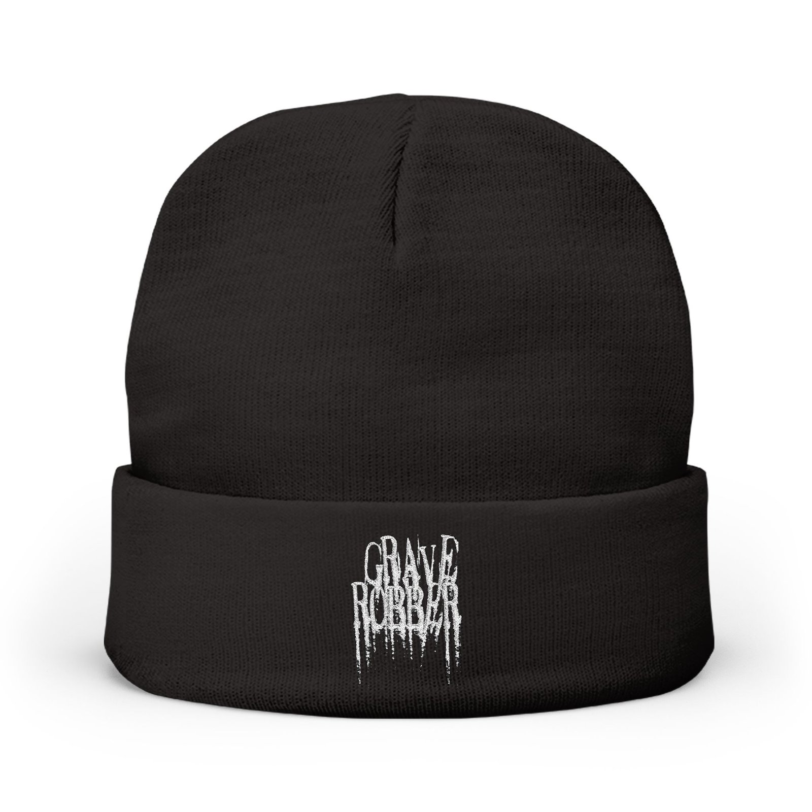 Grave Robber Logo Embroidered Knit Beanie