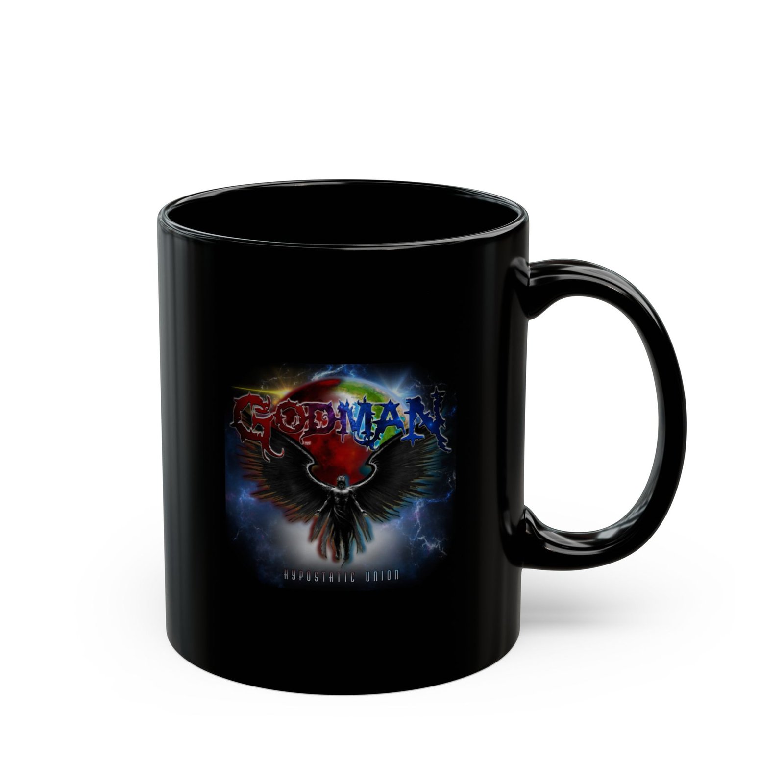 Godman - Hypostatic Union 11oz Black Mugs - Image 3