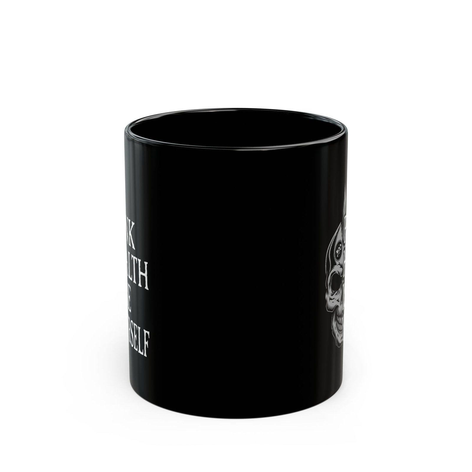 390 - Punk Health 11oz Black Mugs - Image 2