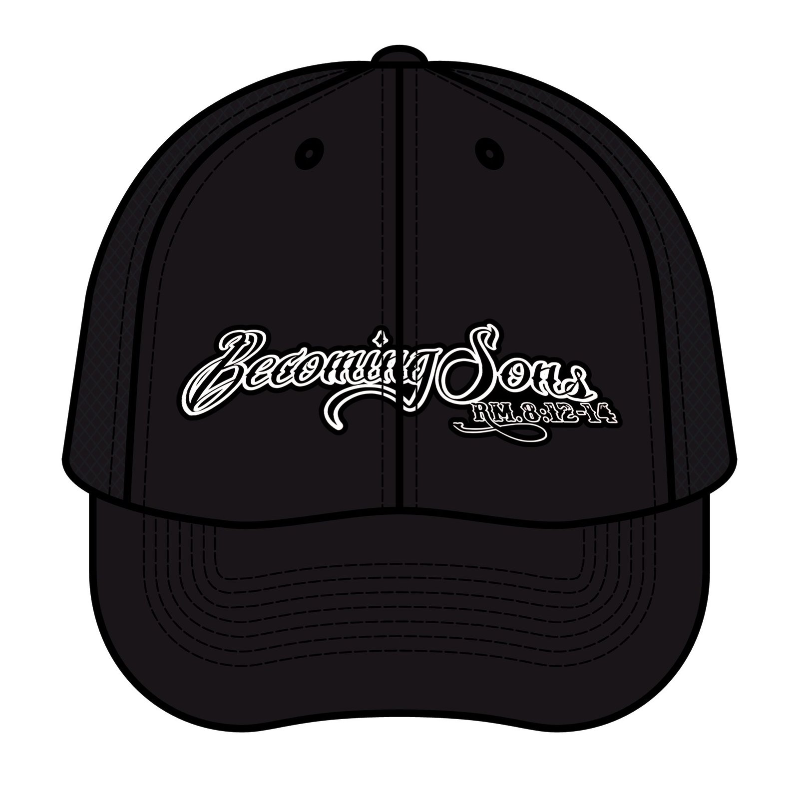 Becoming Sons Logo Printed Trucker Retro Hat