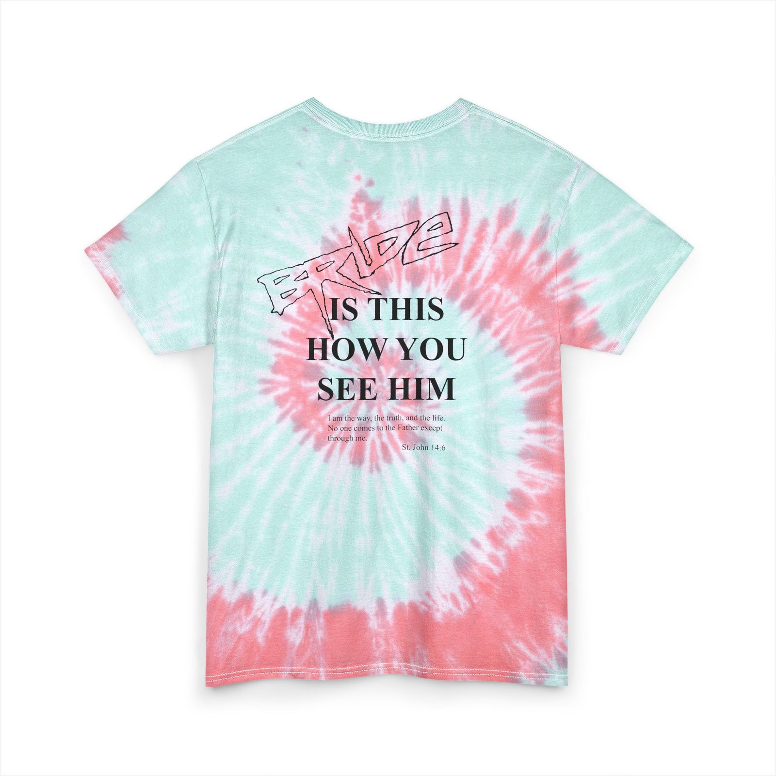 Bride - Psychedelic Super Jesus Tie Dye Cotton T-Shirt - Image 8