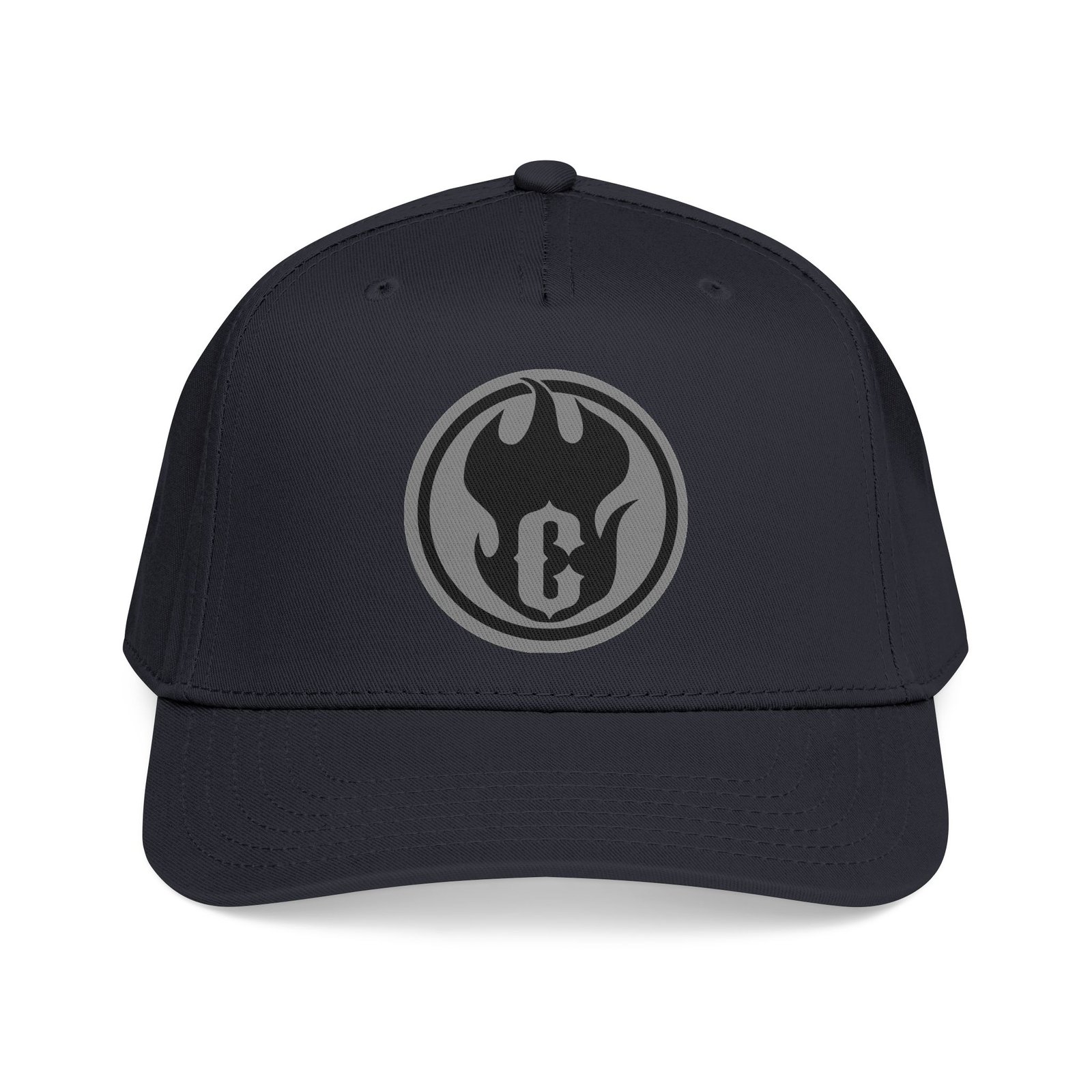 Core Fire Grey Circle Printed Mid Profile Baseball Cap
