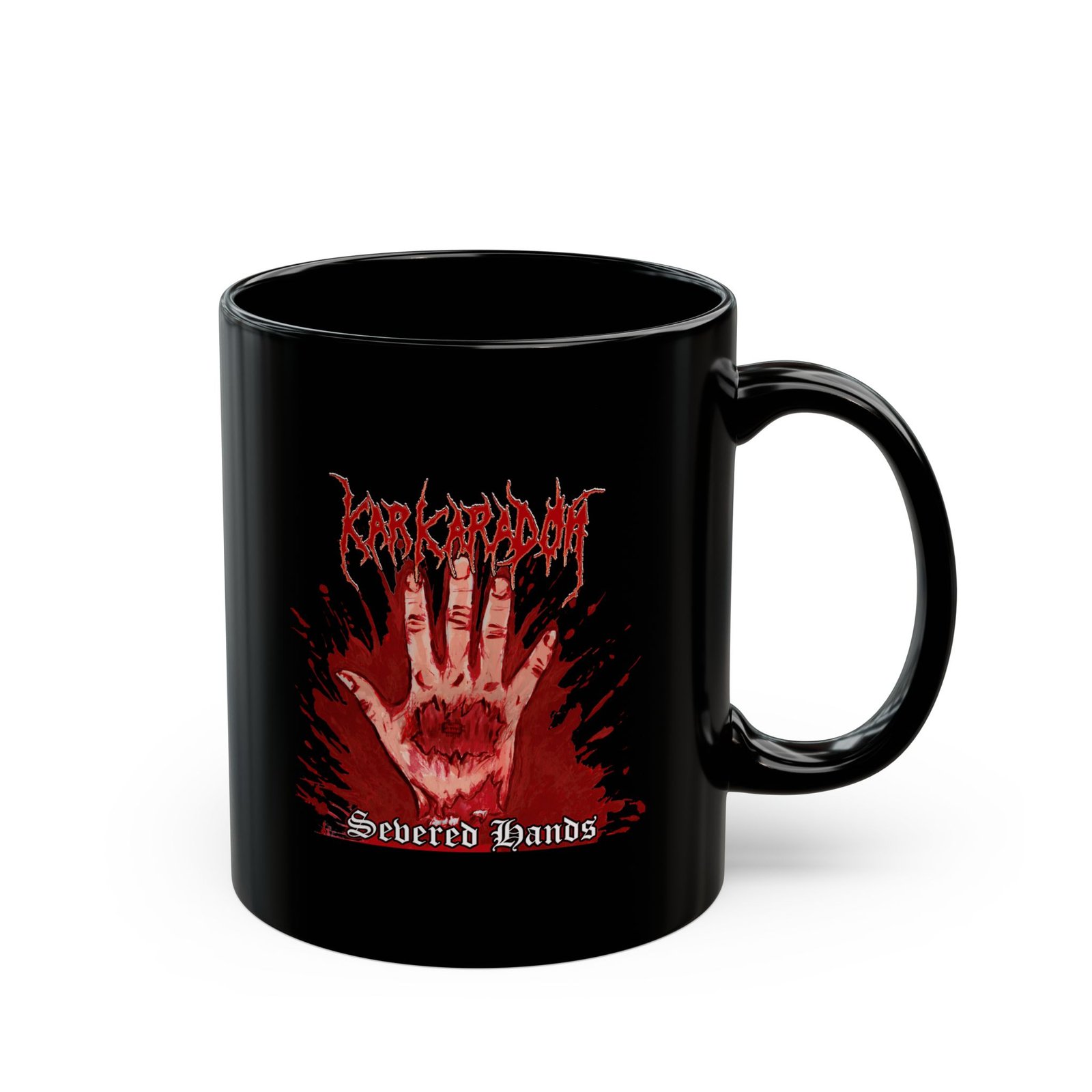 KarkaradoN - Severed Hands 11oz Black Mugs - Image 3
