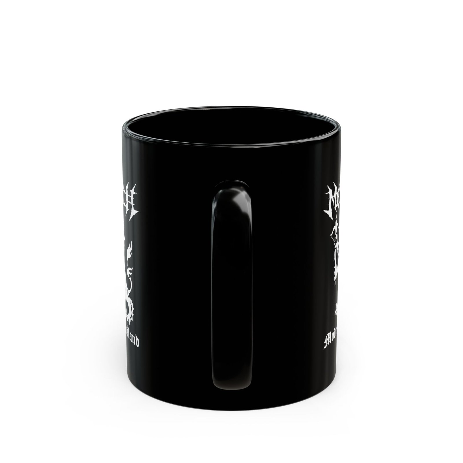 Melech - Moder Småland 11oz Black Mugs - Image 4
