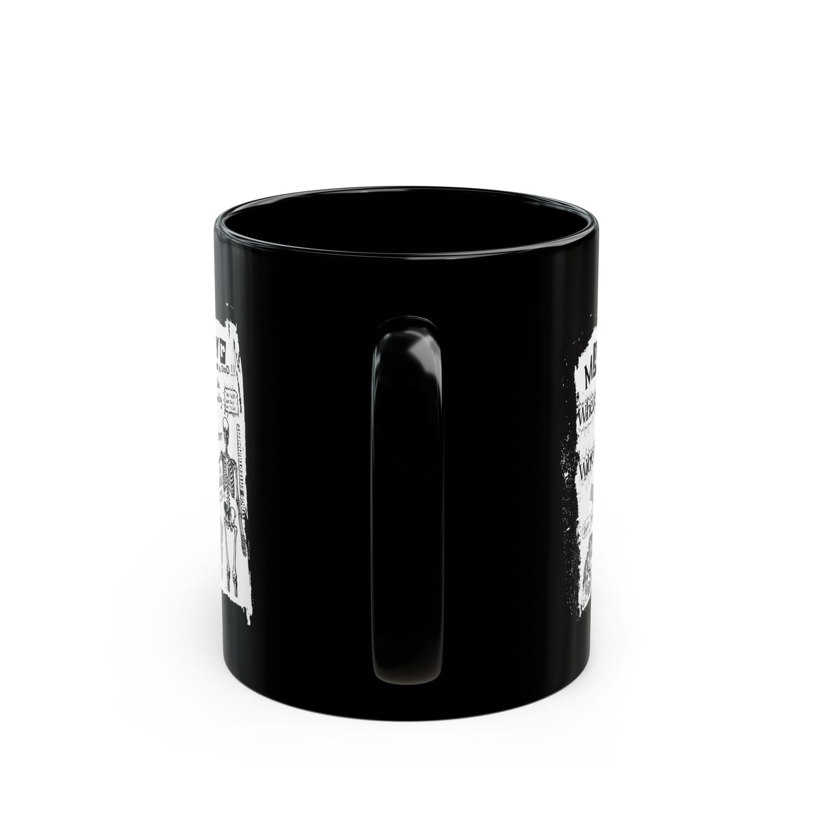 Martyr 1987 Flyer 11oz Black Mugs - Image 4