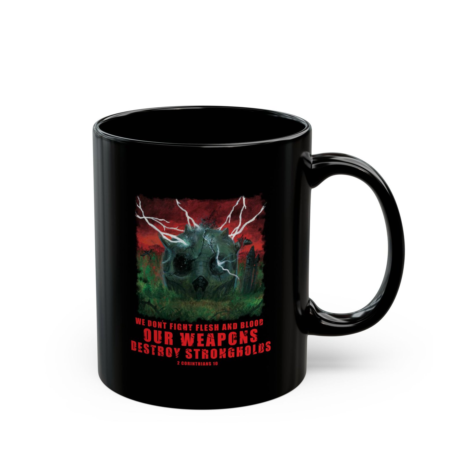 The Art Of Ward Silverman - Stronghold 11oz Black Mugs - Image 3