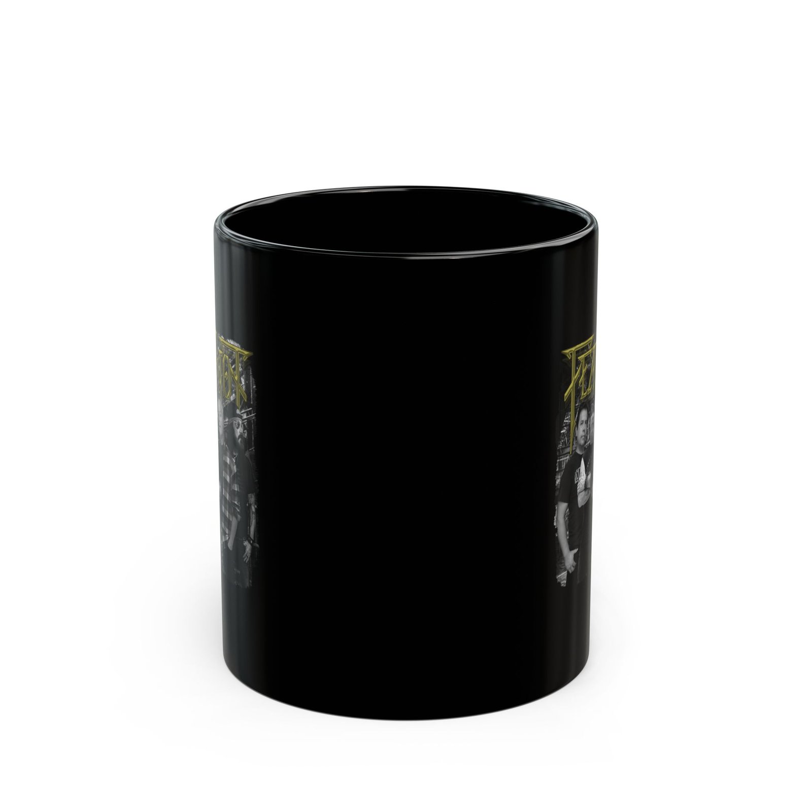 Fear Not Band Photo 11oz Black Mugs - Image 2
