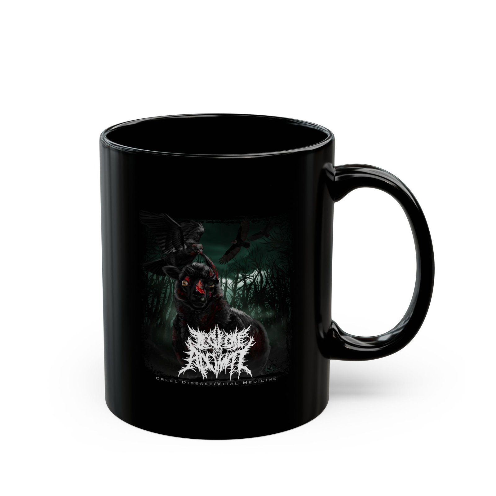 Legion Of Adonai - Cruel Disease Vital Medicine 11oz Black Mugs - Image 3