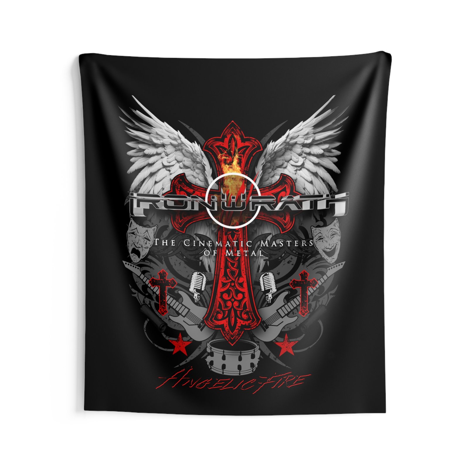 Ironwrath - Angelic Fire Indoor Wall Tapestries