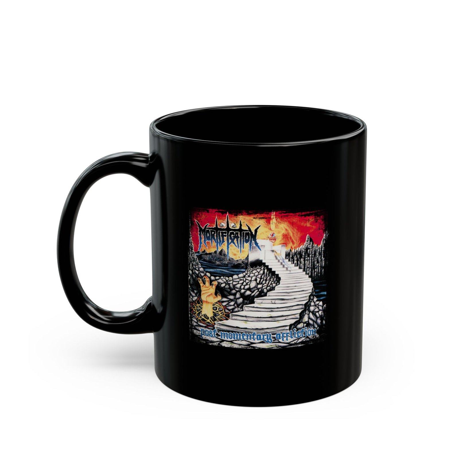 Mortification - Post Momentary Affliction 11oz Black Mugs