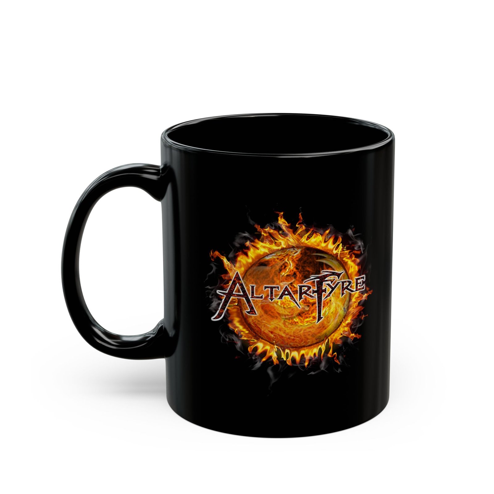 Altarfyre Fire Logo 11oz Black mug