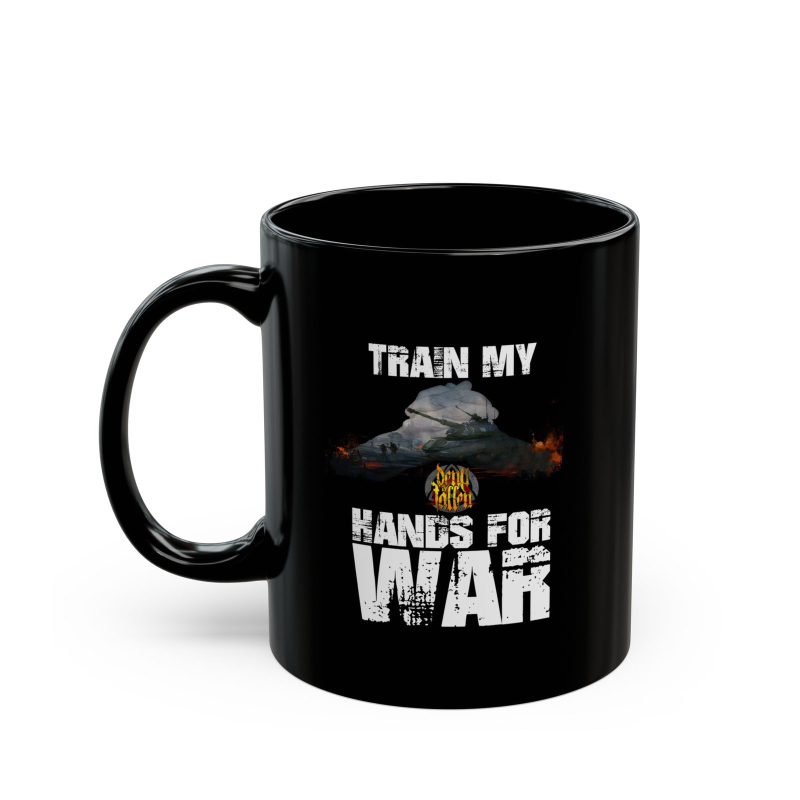 Deny The Fallen - Hands For War 11oz Black Mugs