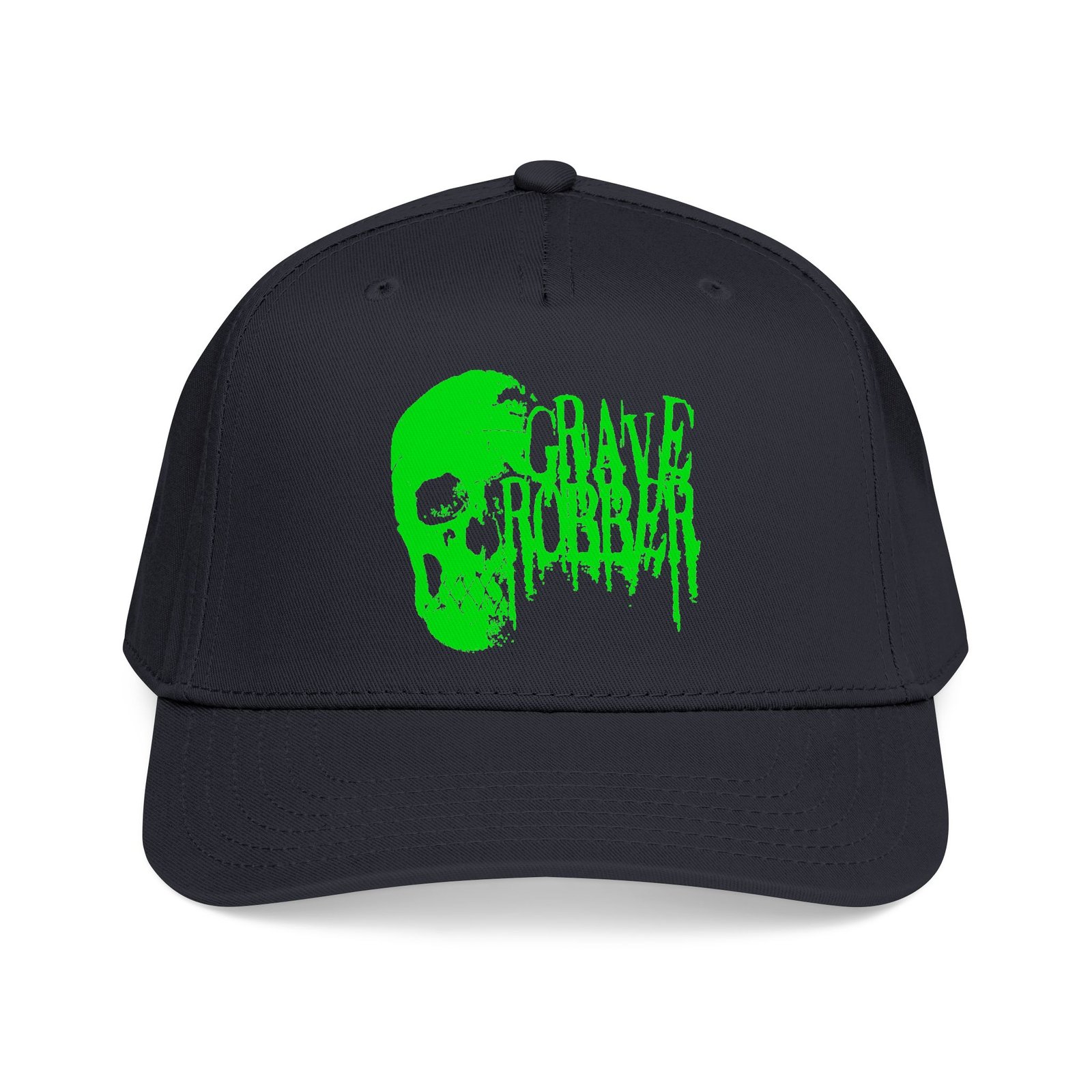 Grave Robber Side Logo Printed Mid Profile Baseball Cap (Green)