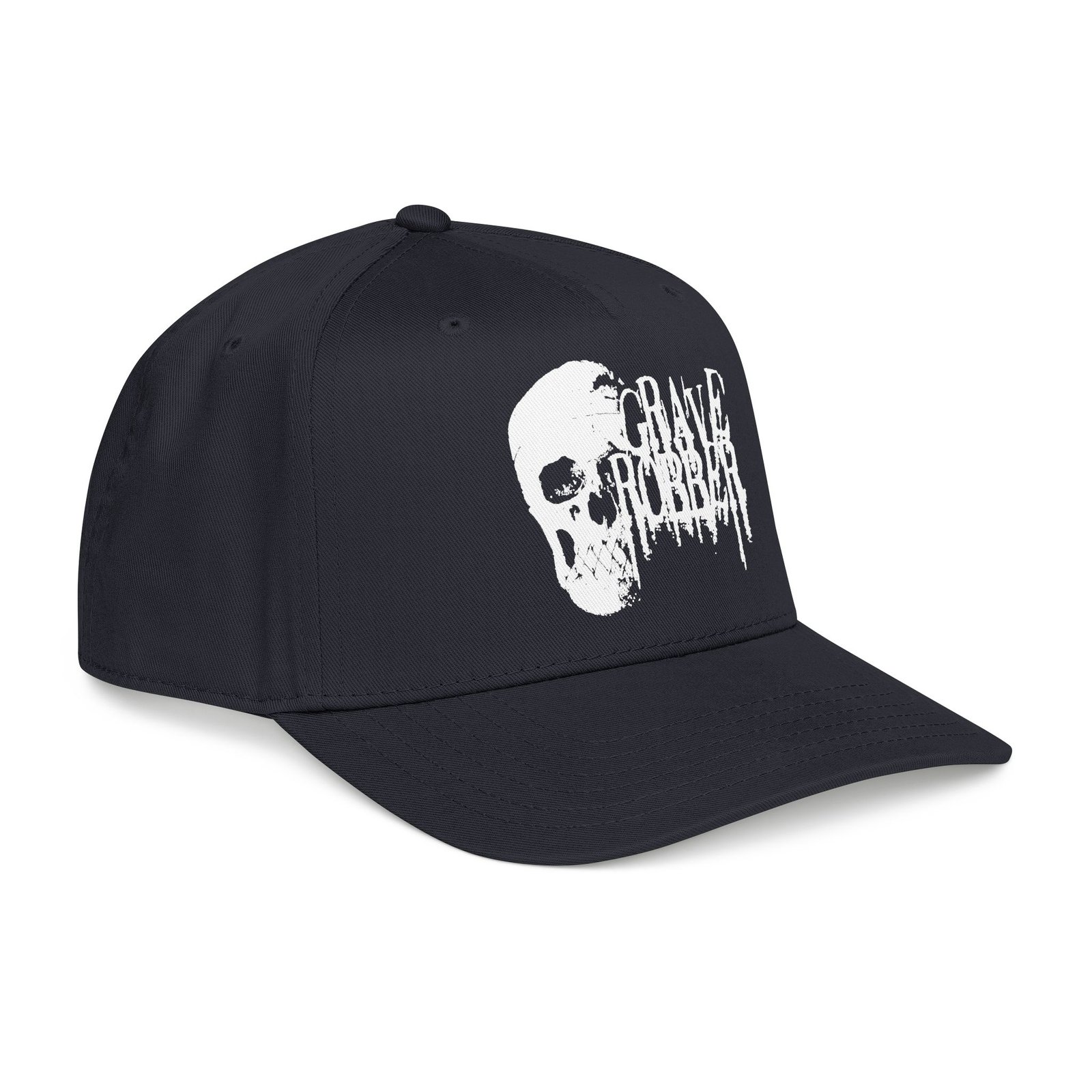 Grave Robber Side Logo Printed Mid Profile Baseball Cap - Image 2