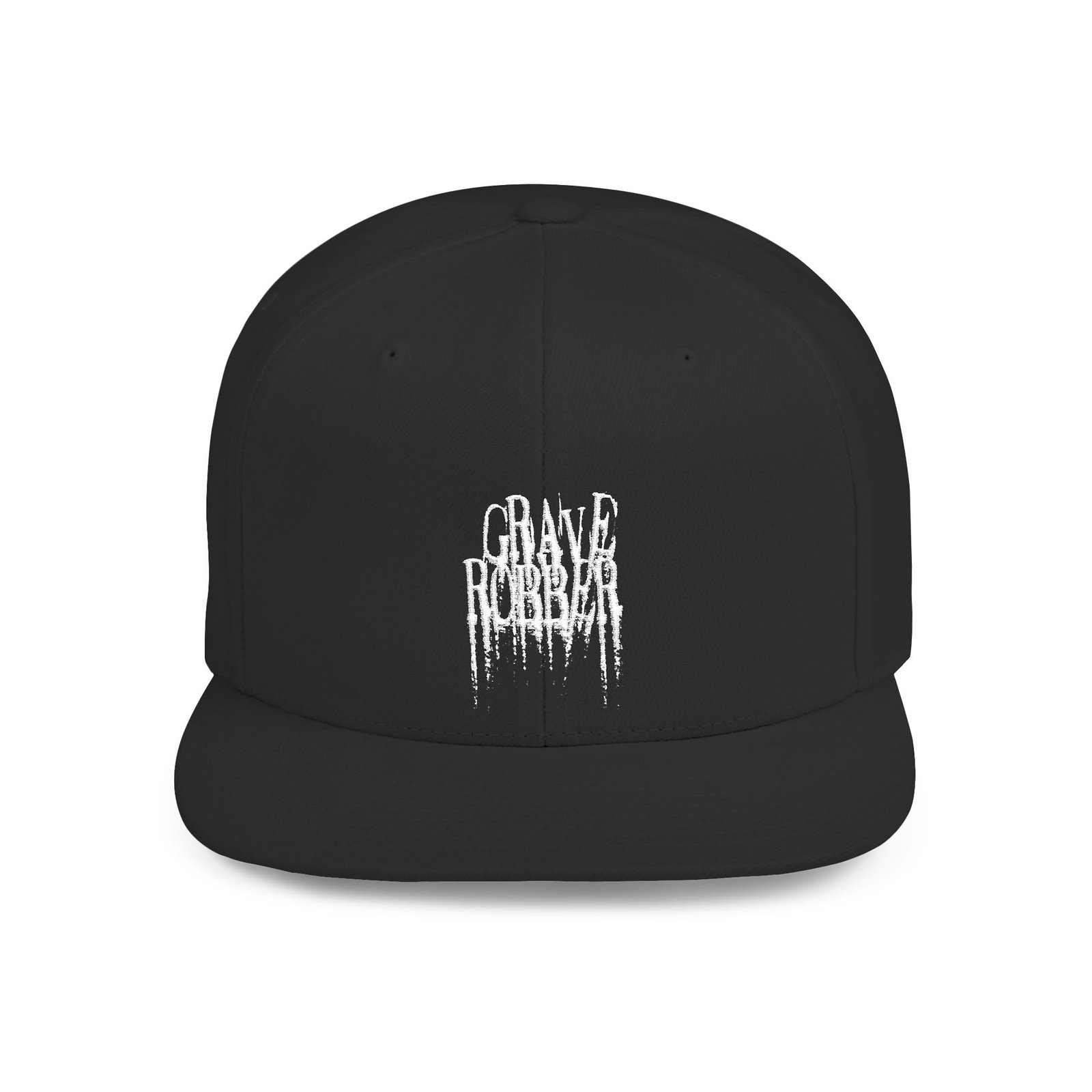 Grave Robber Logo Embroidered Flat Bill Snapback