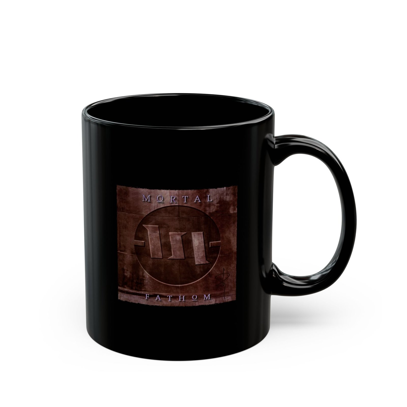 Mortal - Fathom 11oz Black Mugs - Image 3