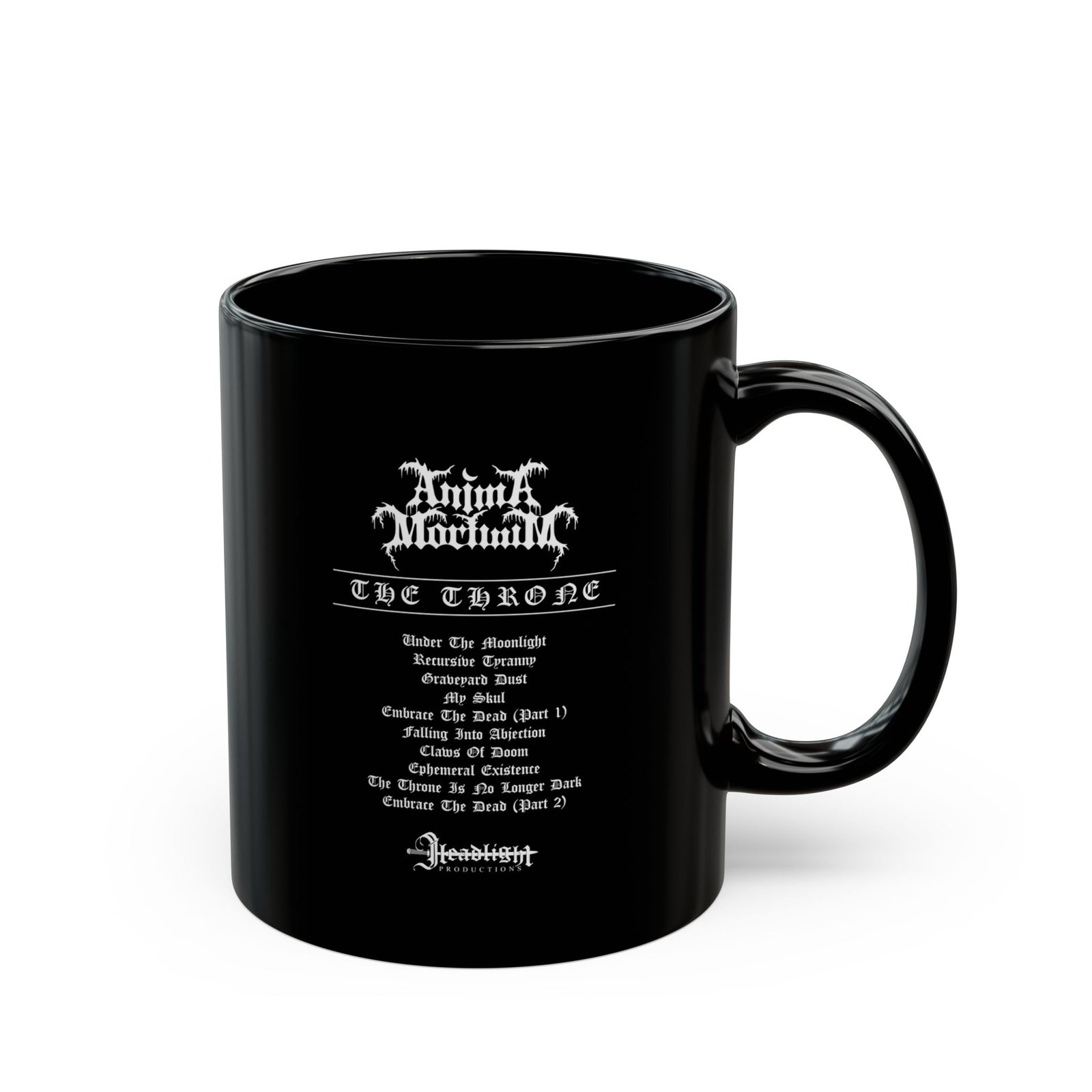 Anima Mortuum - The Throne 11oz Black Mugs - Image 3
