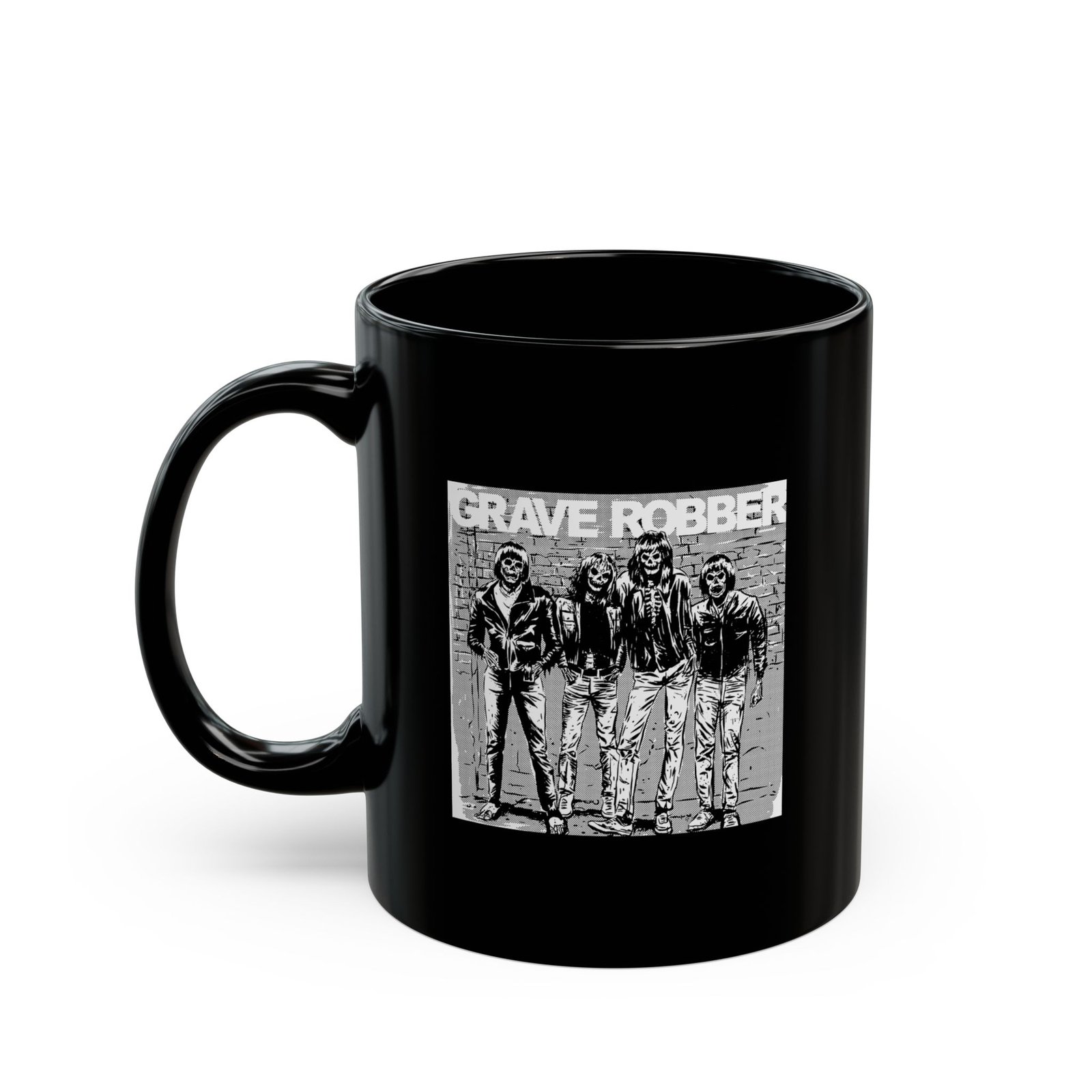 Grave Robber Ramones 11oz Black Mugs